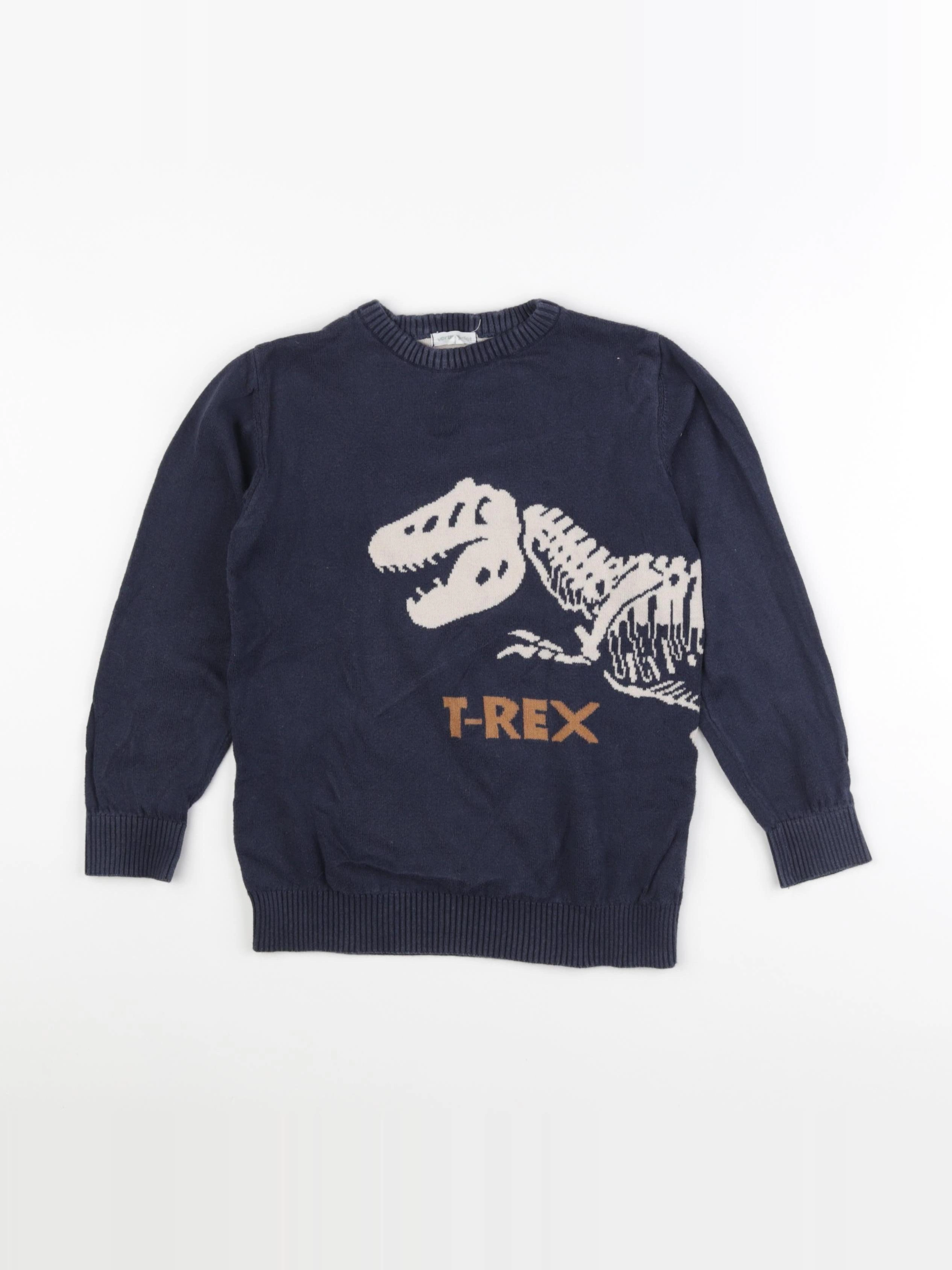Vertbaudet - pull bleu - 8 ans
