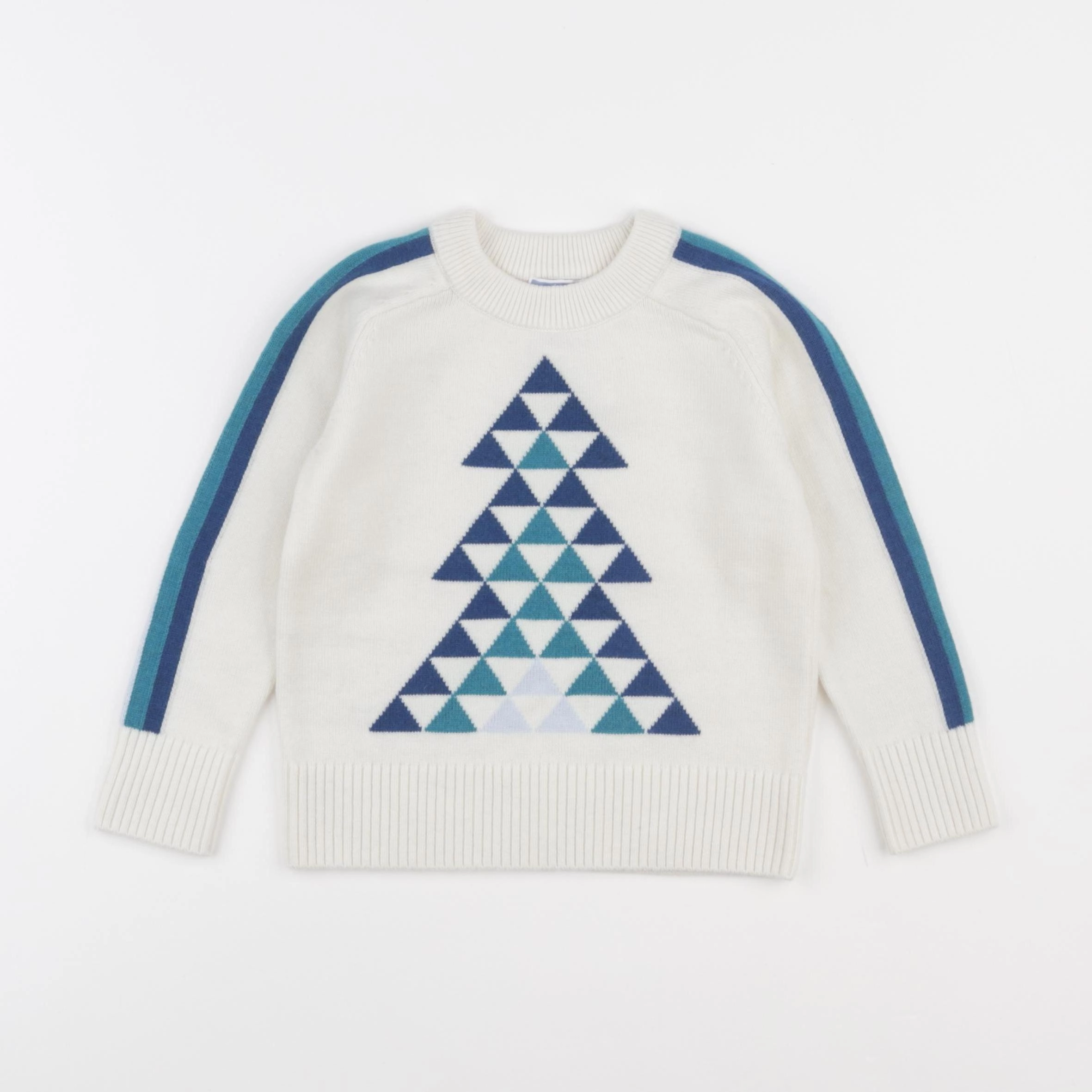 Jacadi - pull bleu, blanc - 3 ans