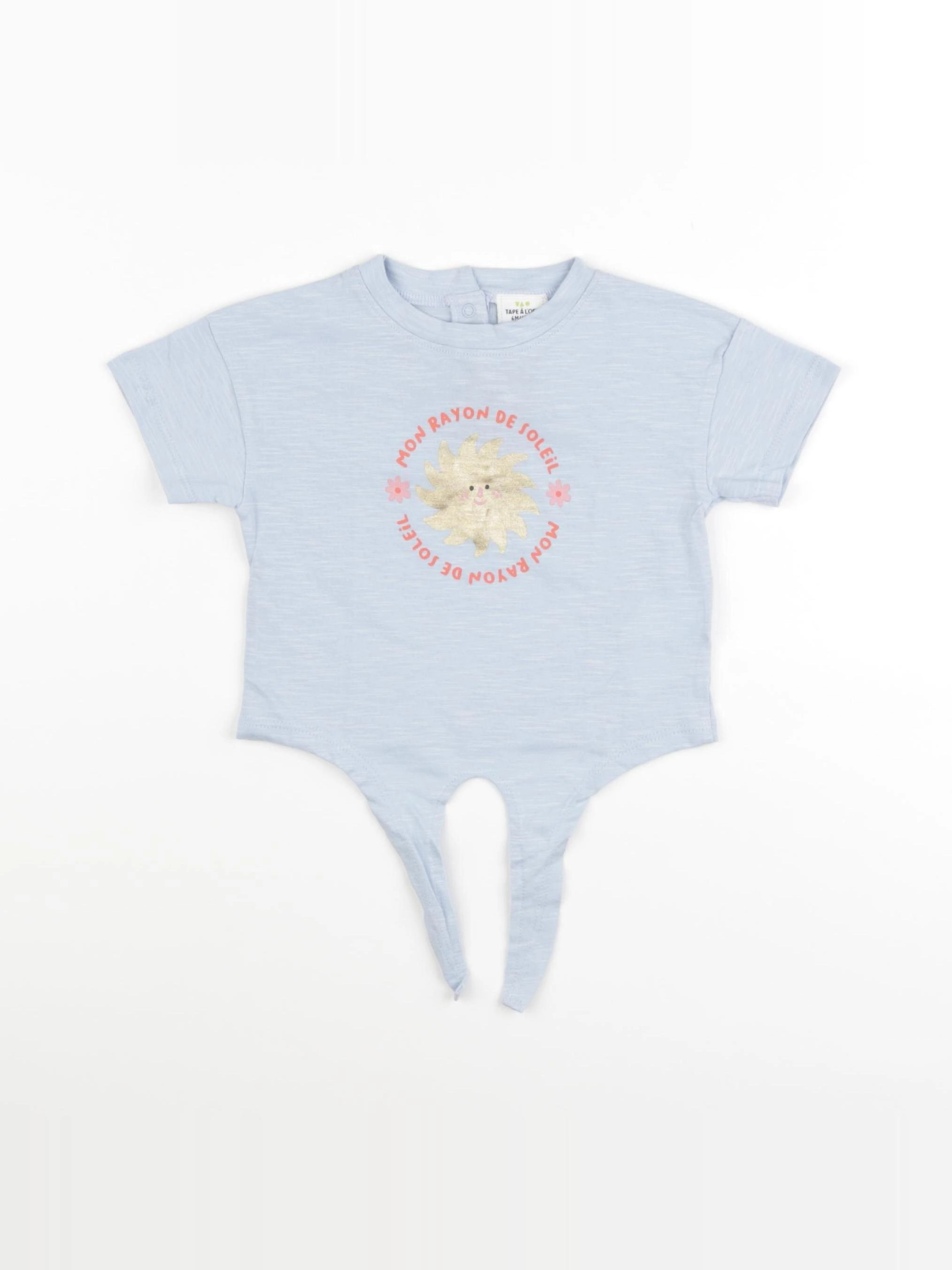 Tape à l'oeil - tee-shirt bleu - 6 mois