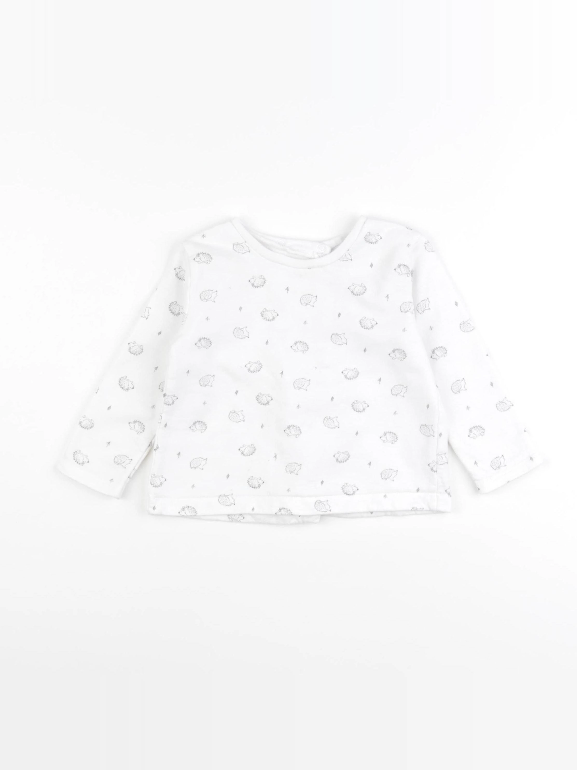La Redoute - sweat blanc - 12 mois