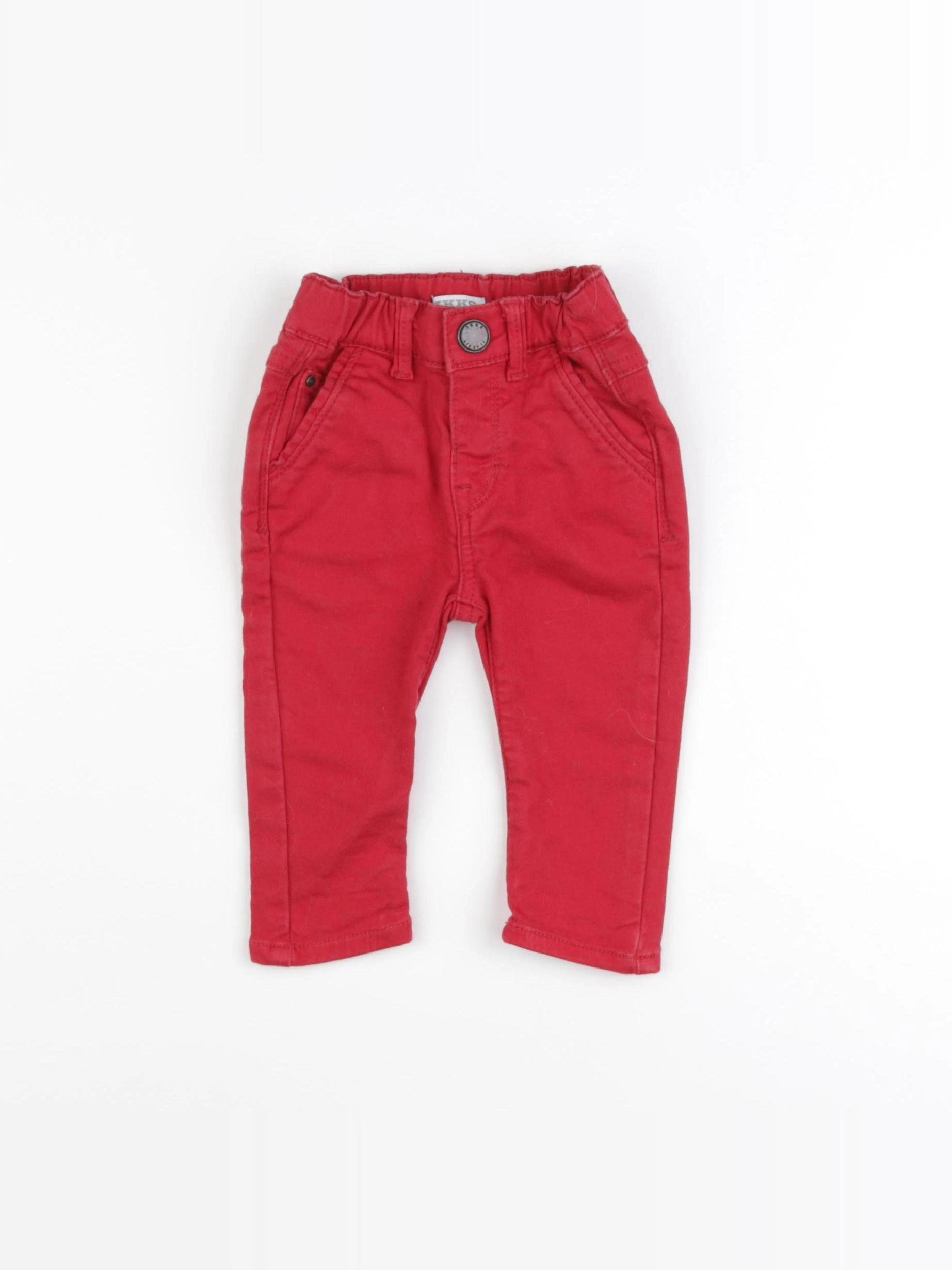IKKS - pantalon rouge - 6 mois