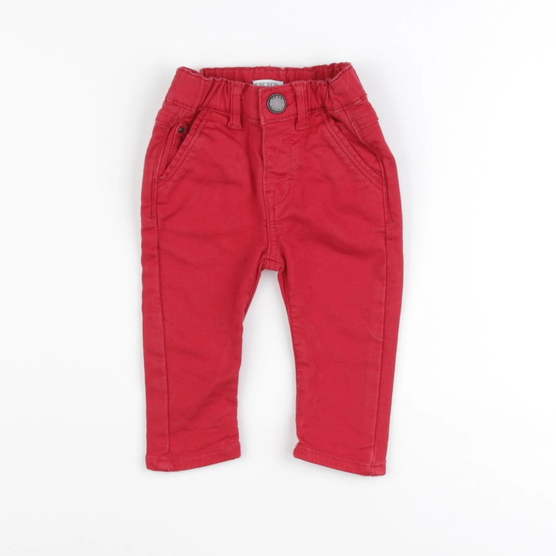 IKKS - pantalon rouge - 6 mois