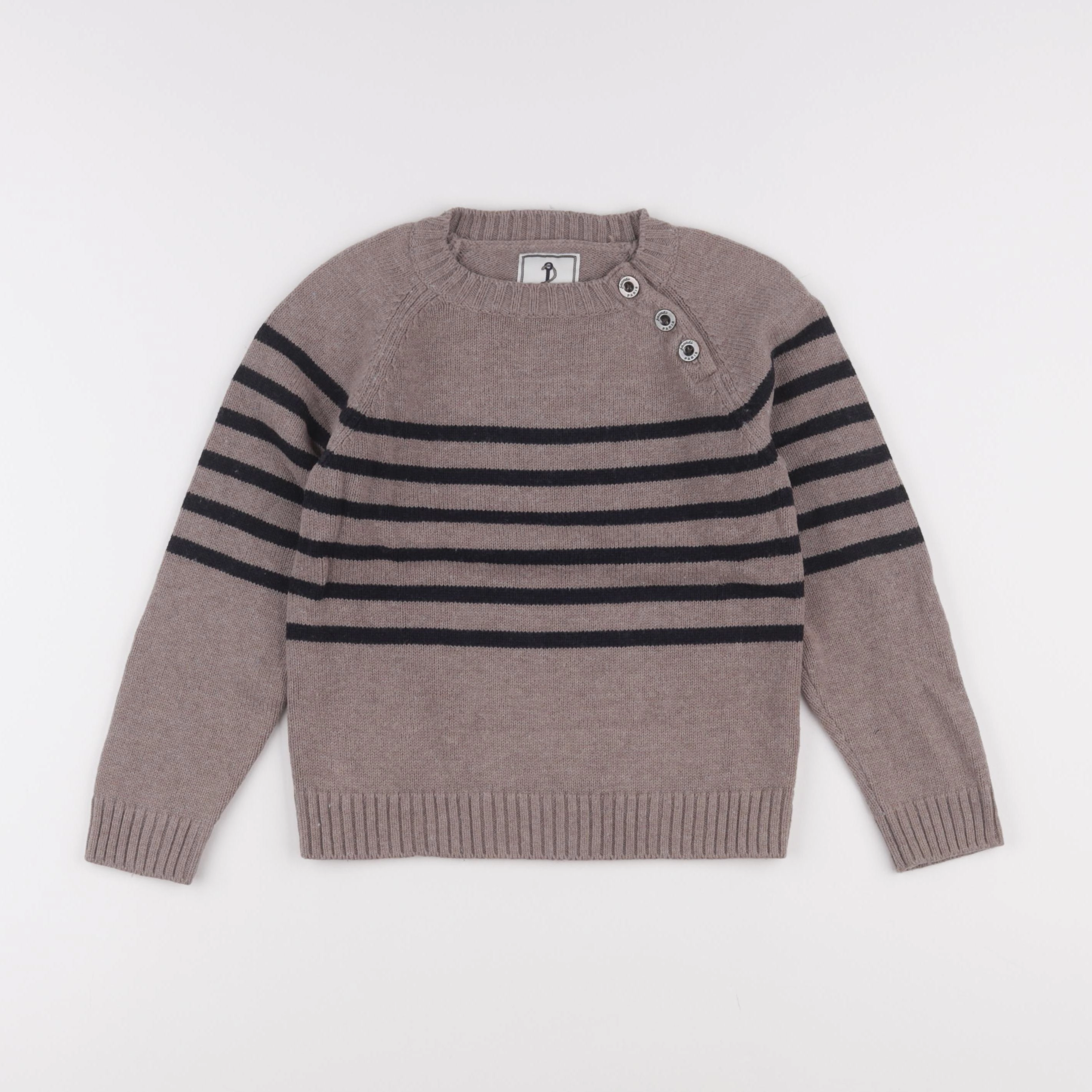 Jacadi - pull noir, marron - 6 ans