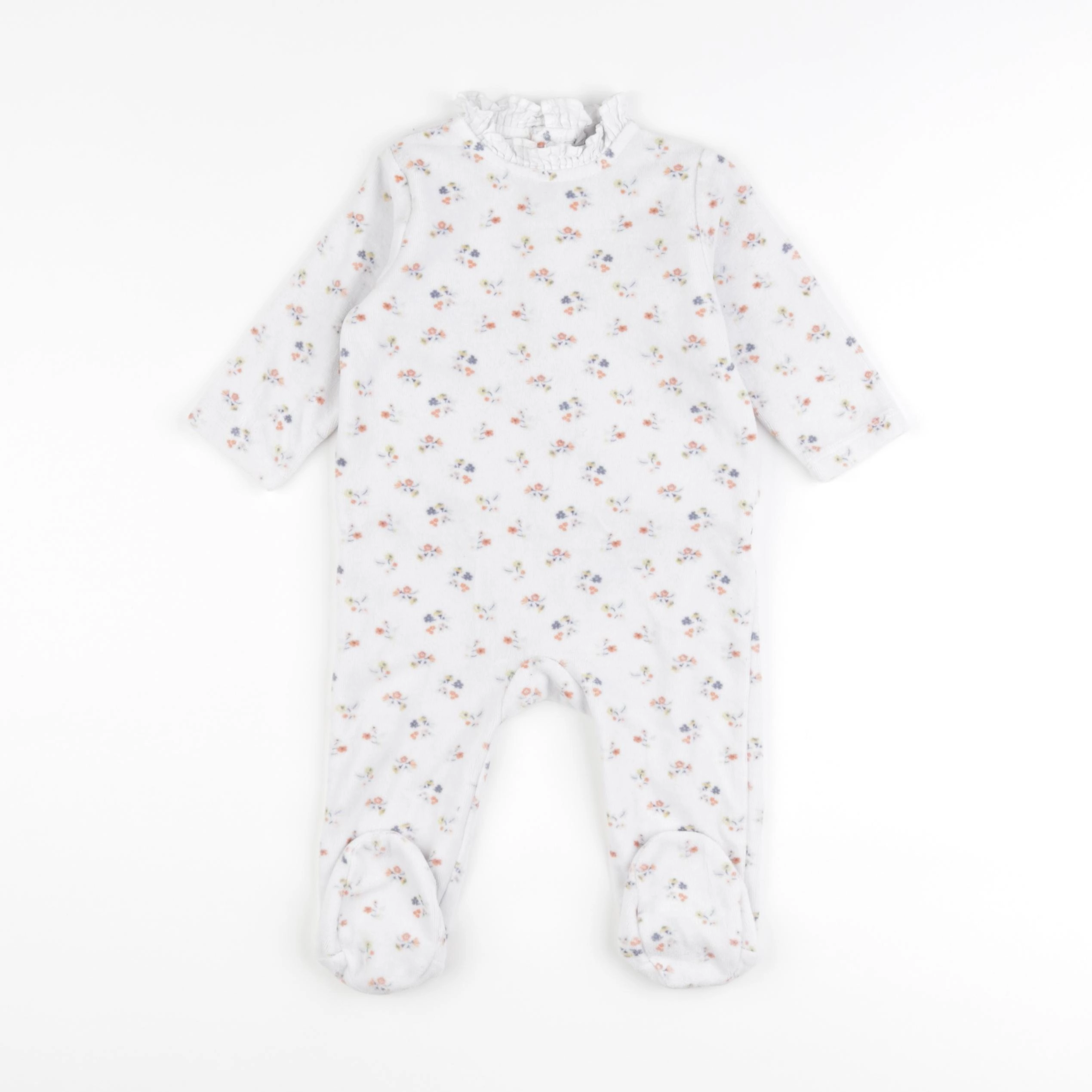Boutchou - pyjama velours blanc - 9 mois