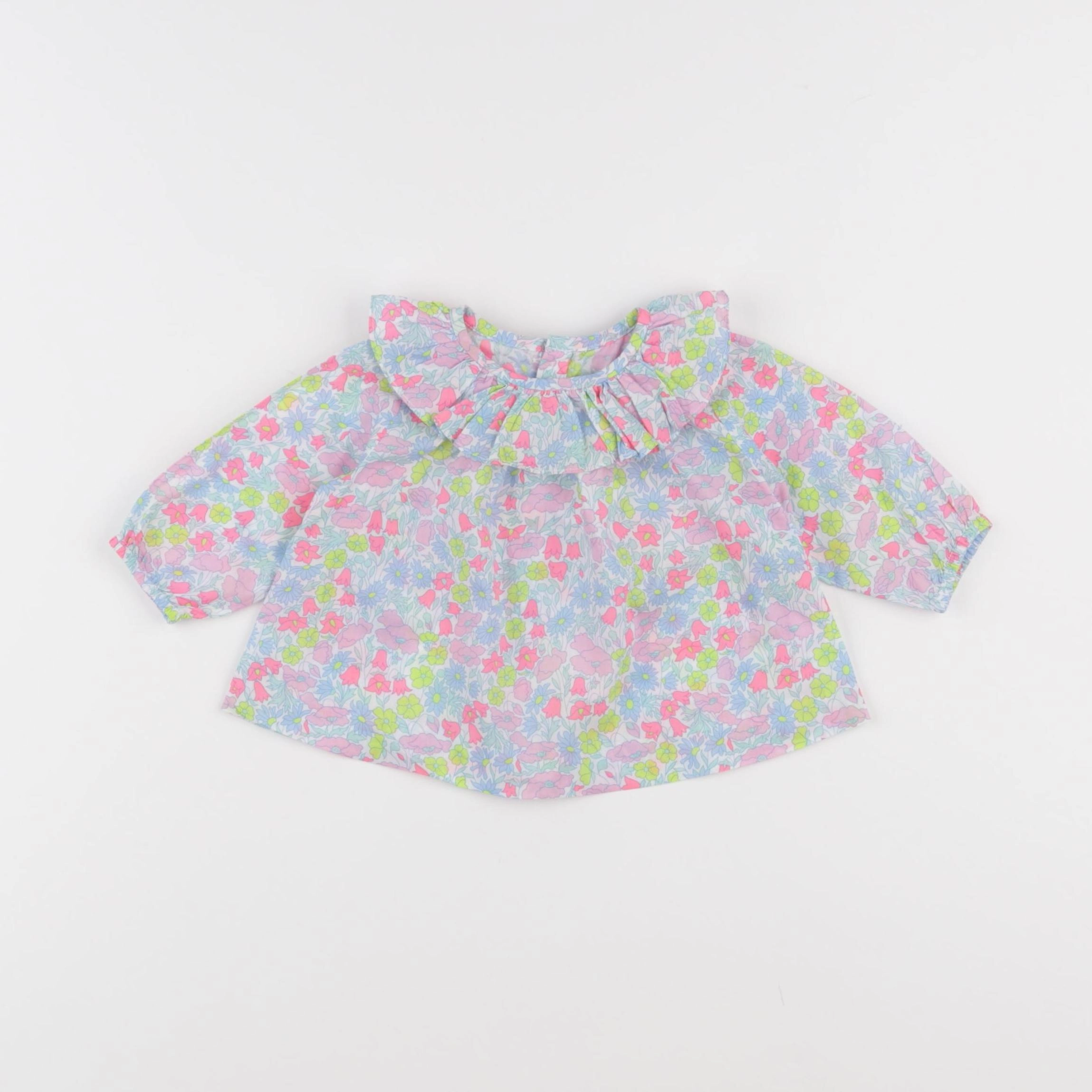 Jacadi - blouse liberty multicolore - 3 mois