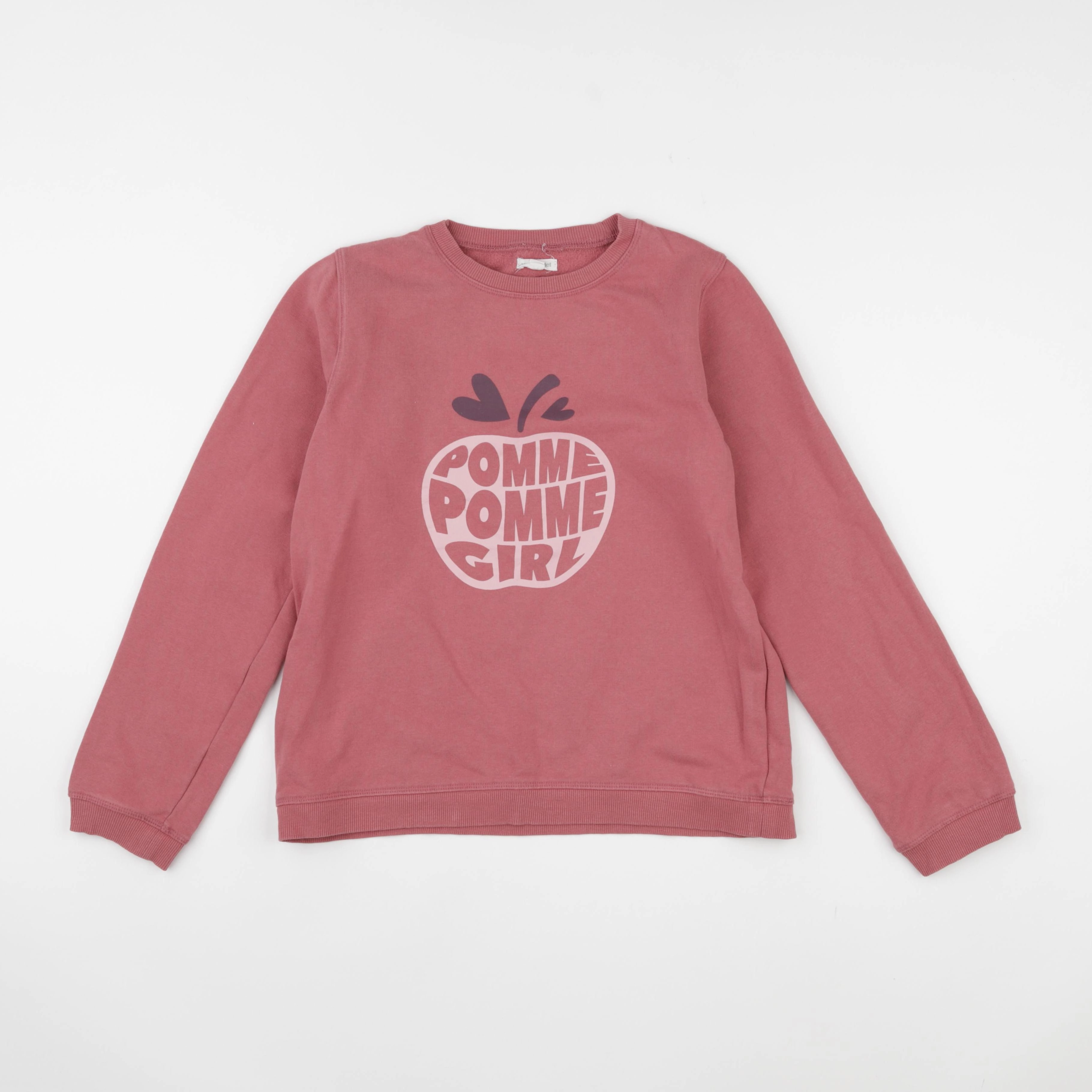 Vertbaudet - sweat rose - 12 ans