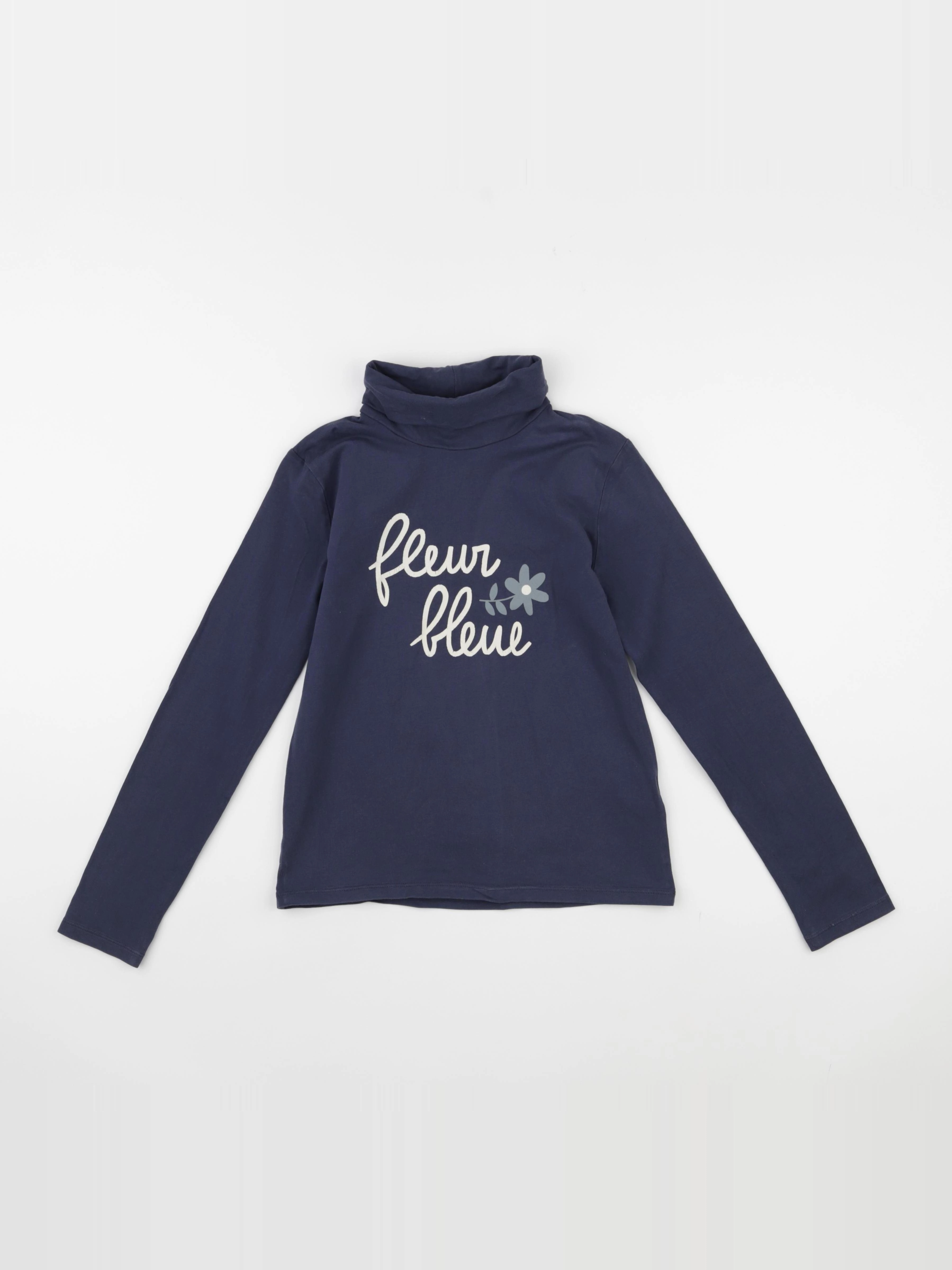 Vertbaudet - sous-pull bleu - 10 ans