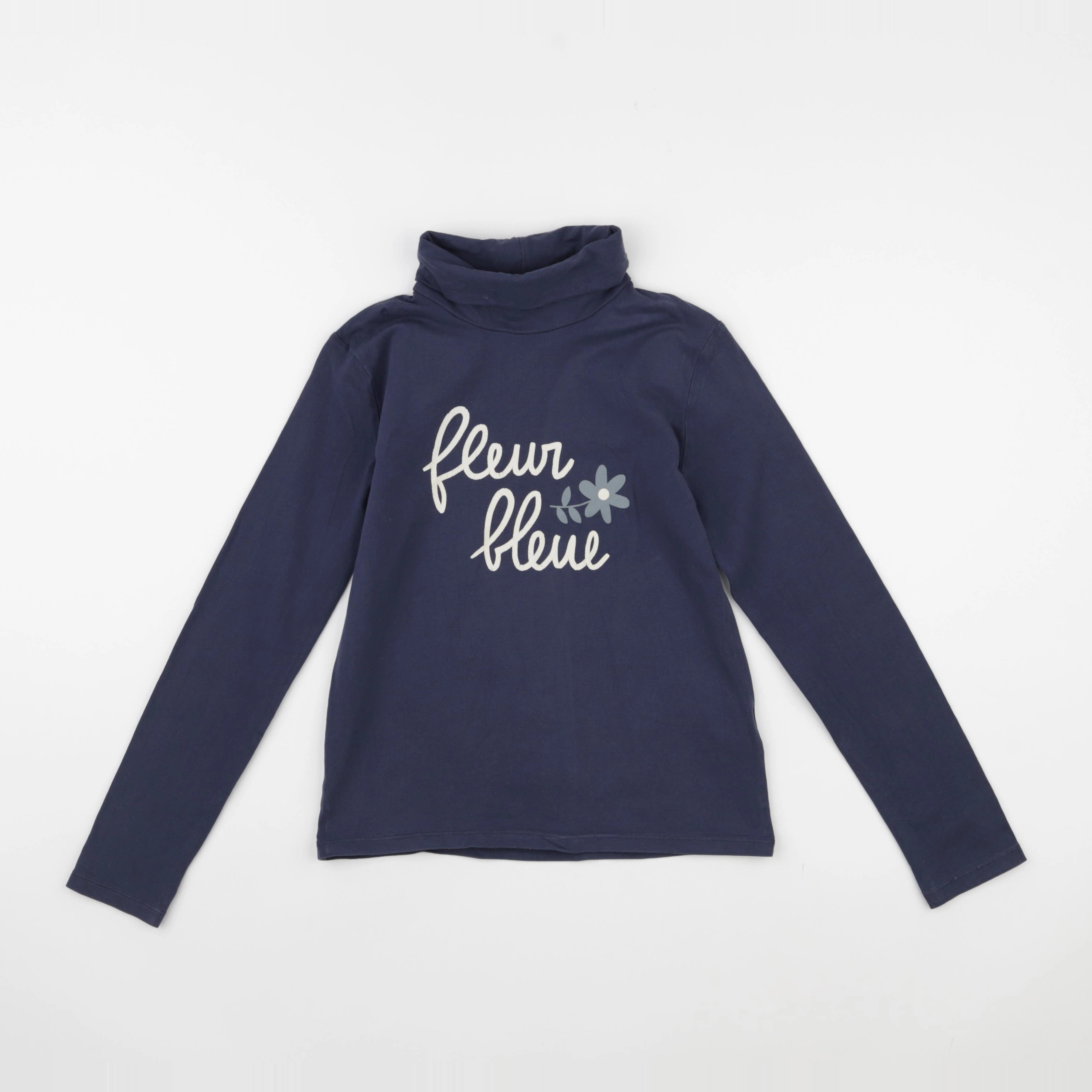 Vertbaudet - sous-pull bleu - 10 ans