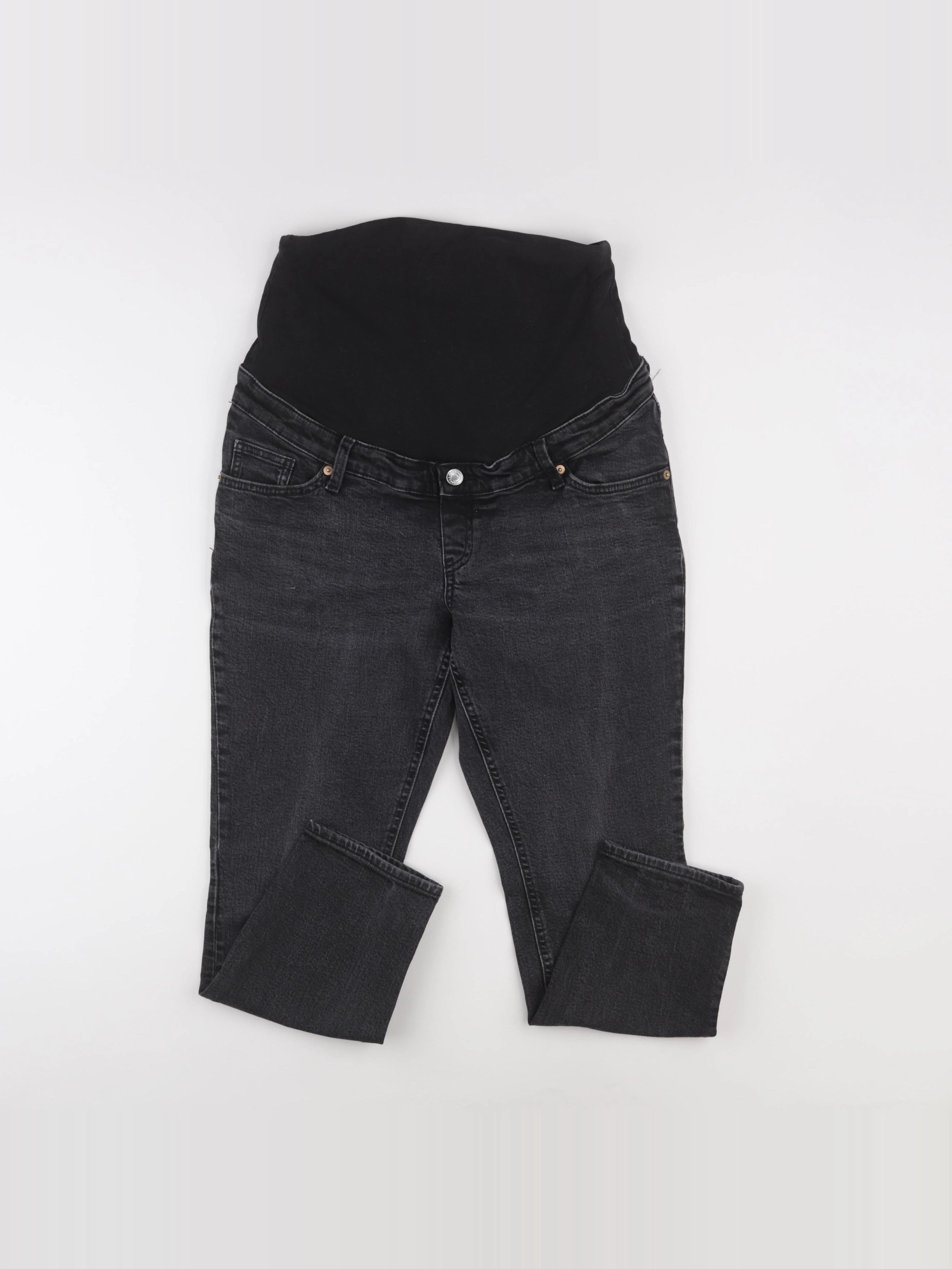 H&M - jean grossesse noir - m