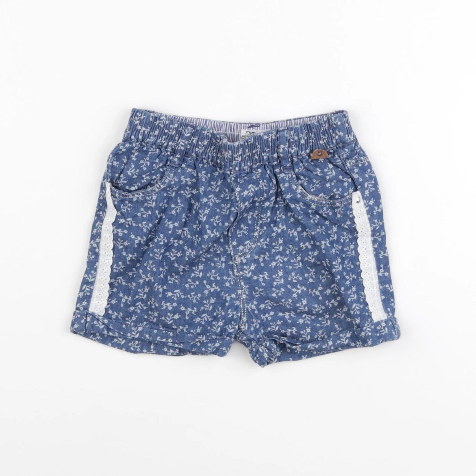 IKKS - short bleu - 12 mois
