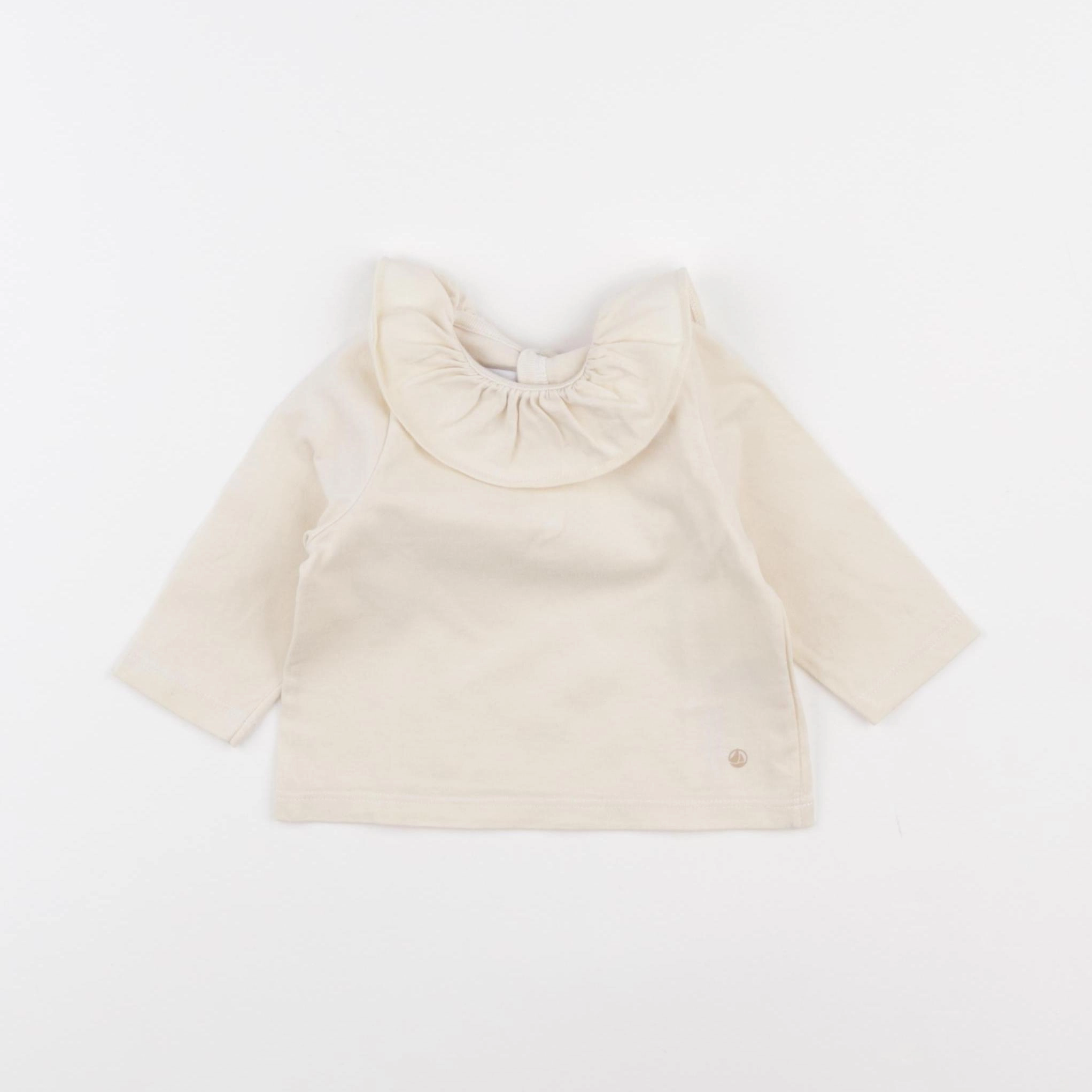 Petit Bateau - tee-shirt blanc - 3 mois