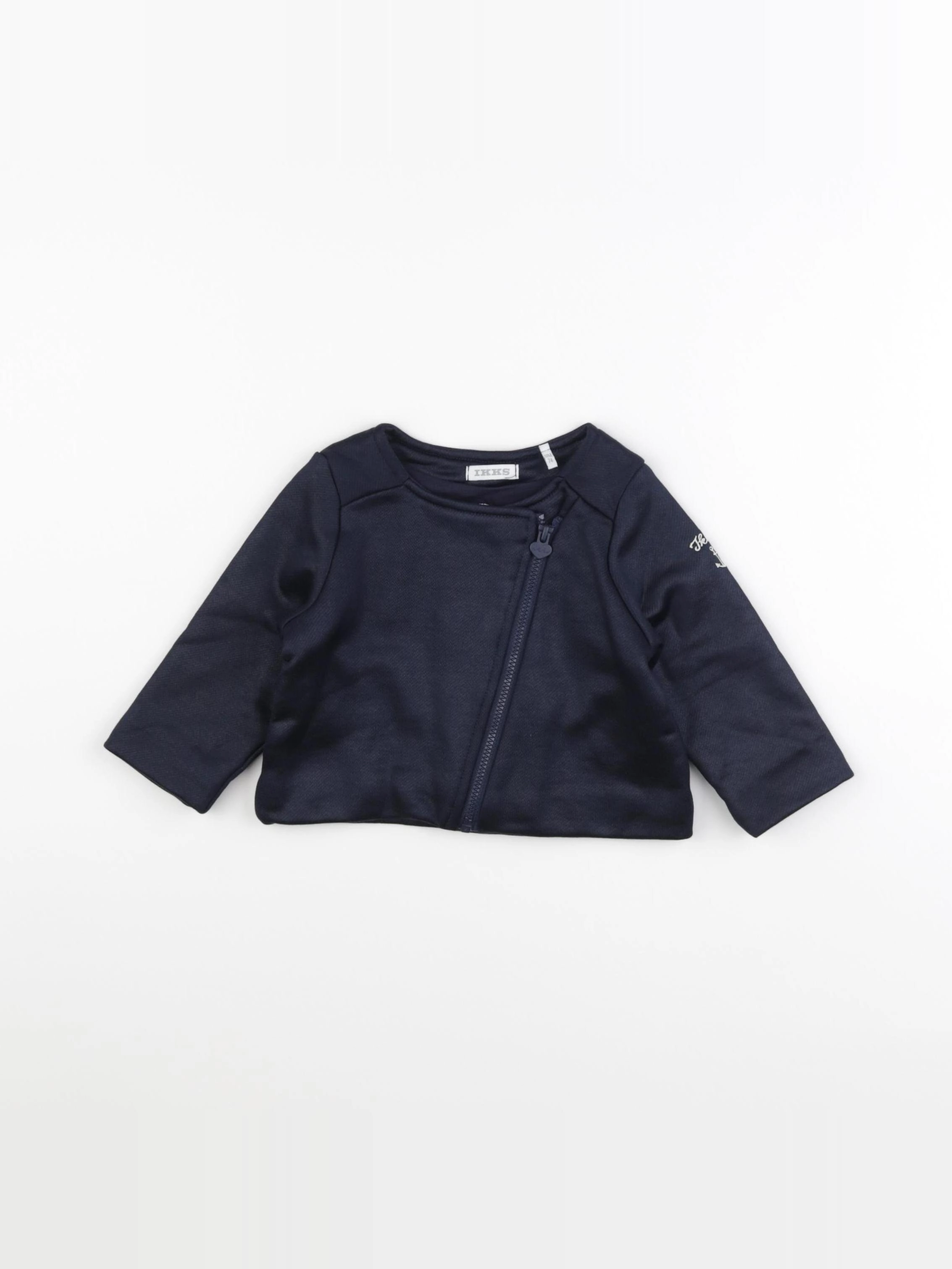 IKKS - sweat bleu - 12 mois