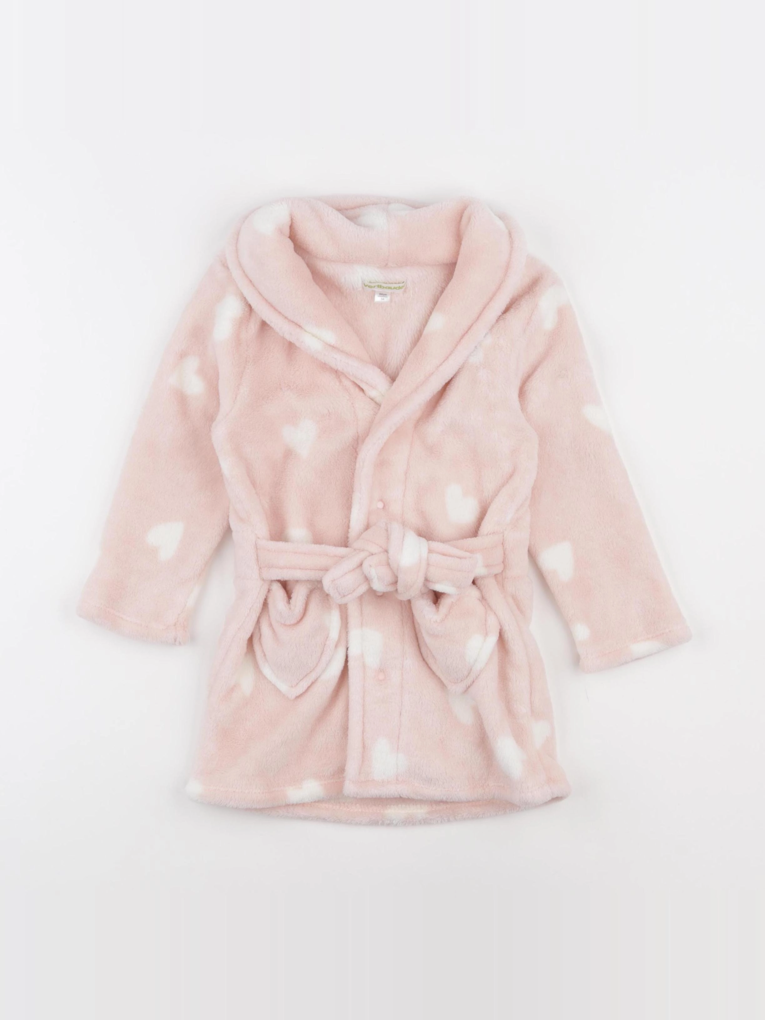 Vertbaudet - peignoir rose - 3 ans