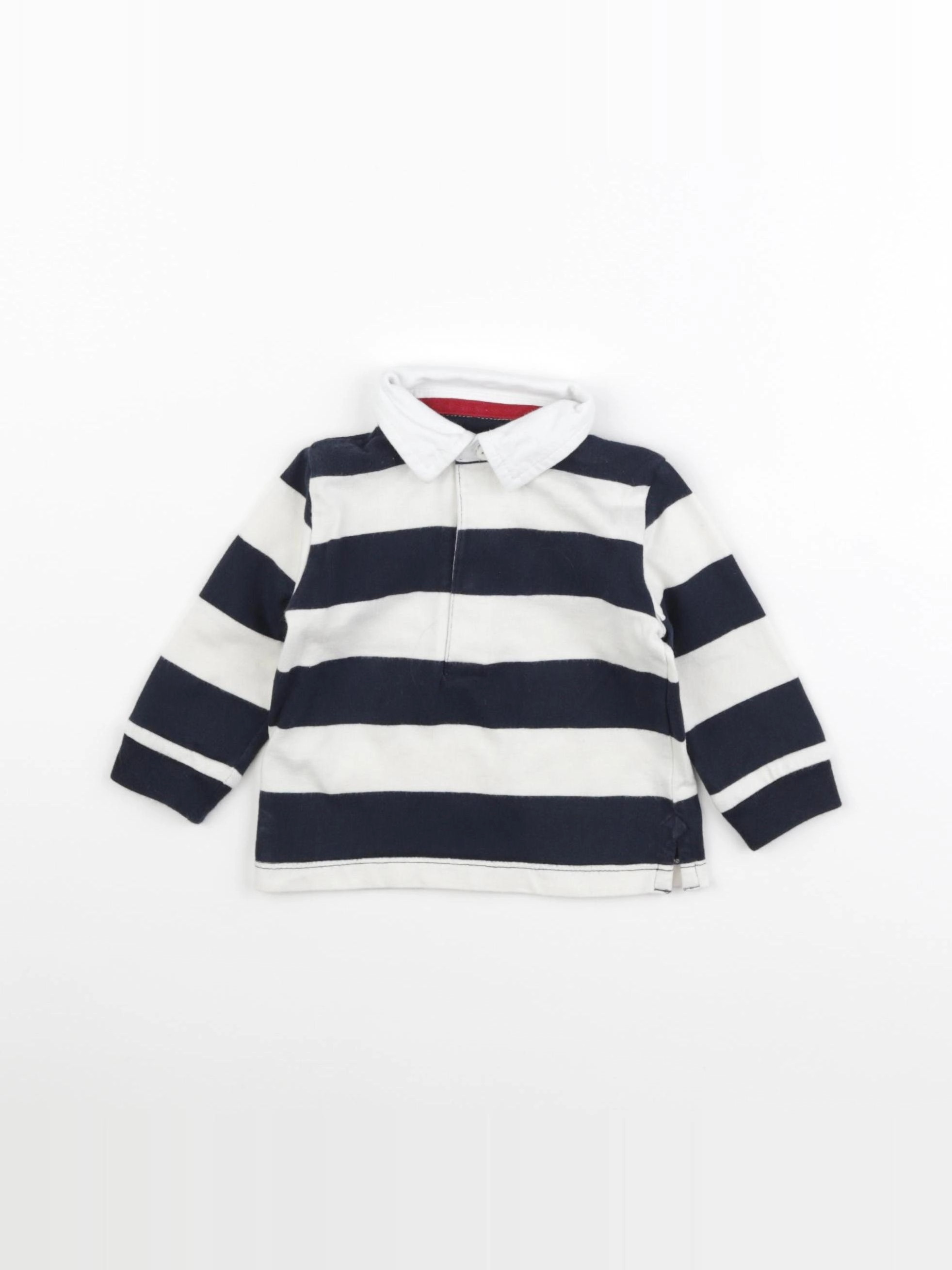 Boutchou - polo bleu, beige - 6 mois