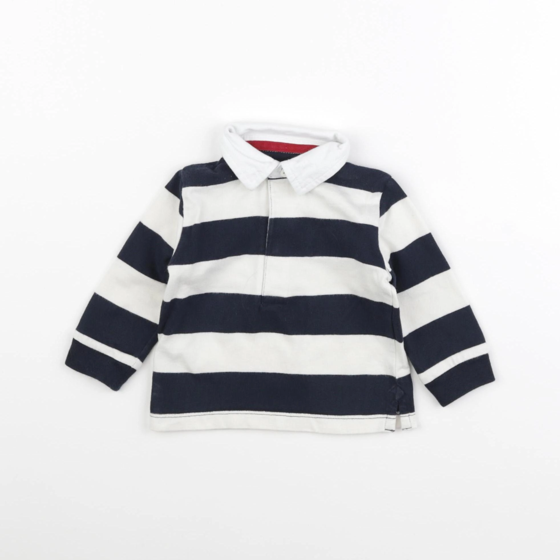 Boutchou - polo bleu, beige - 6 mois