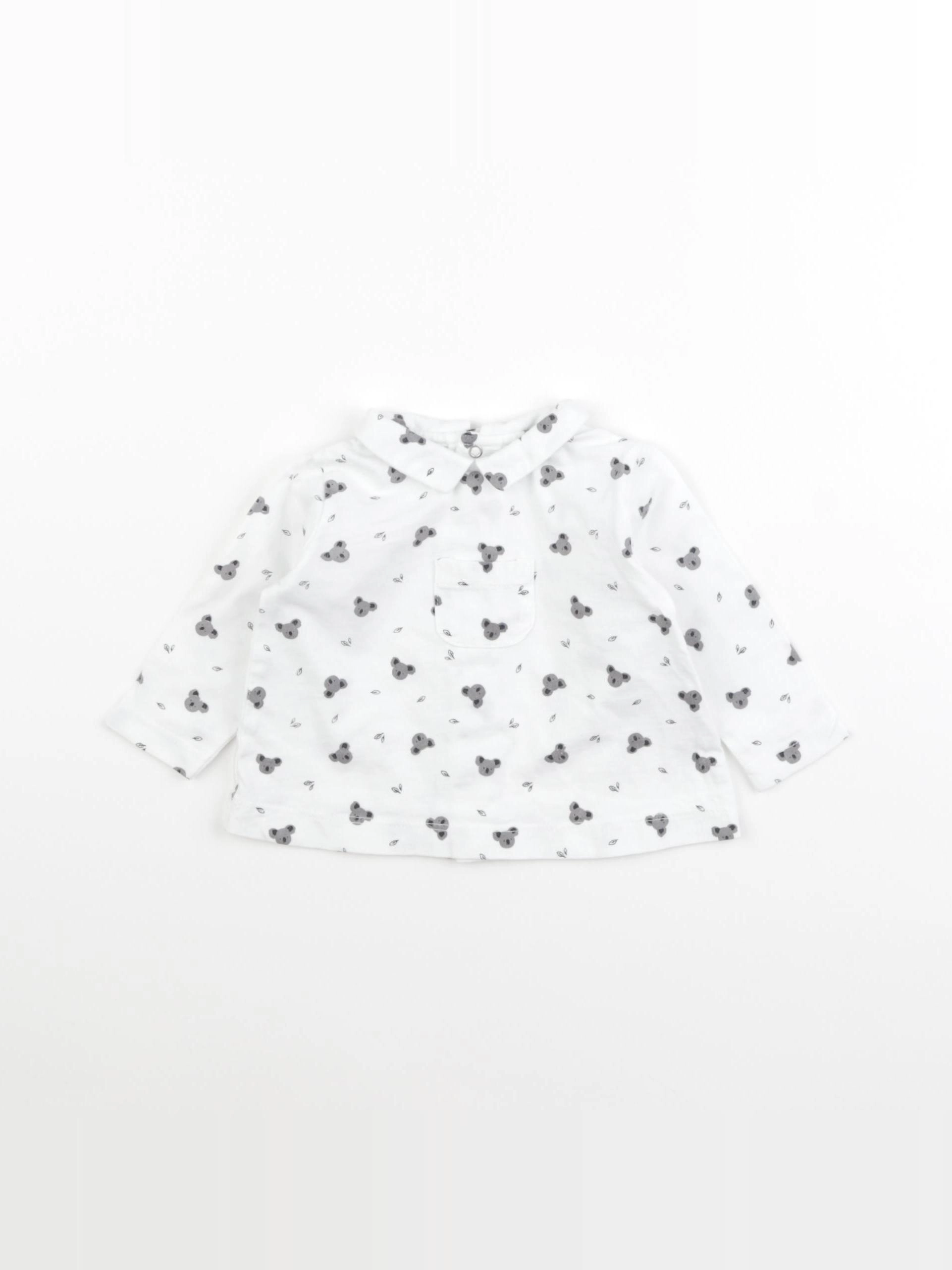 Boutchou - tee-shirt blanc - 3 mois