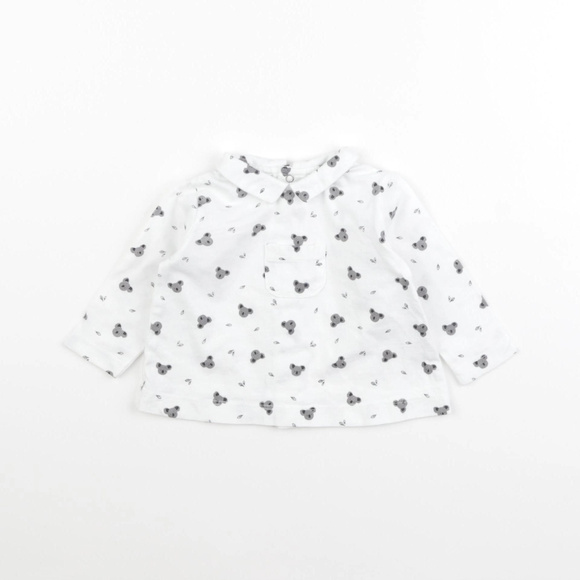 Boutchou - tee-shirt blanc - 3 mois