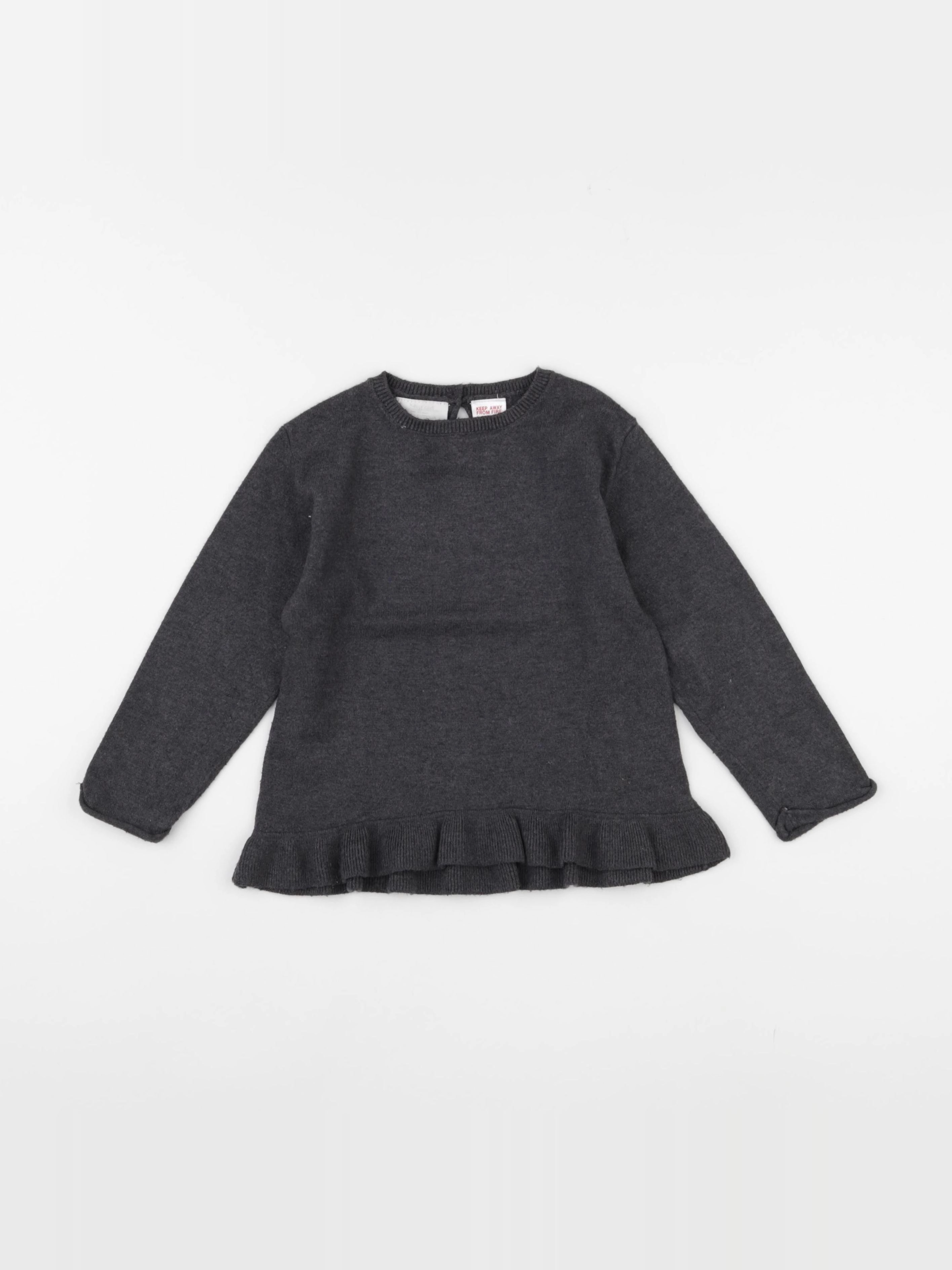 Zara - pull gris - 3 ans