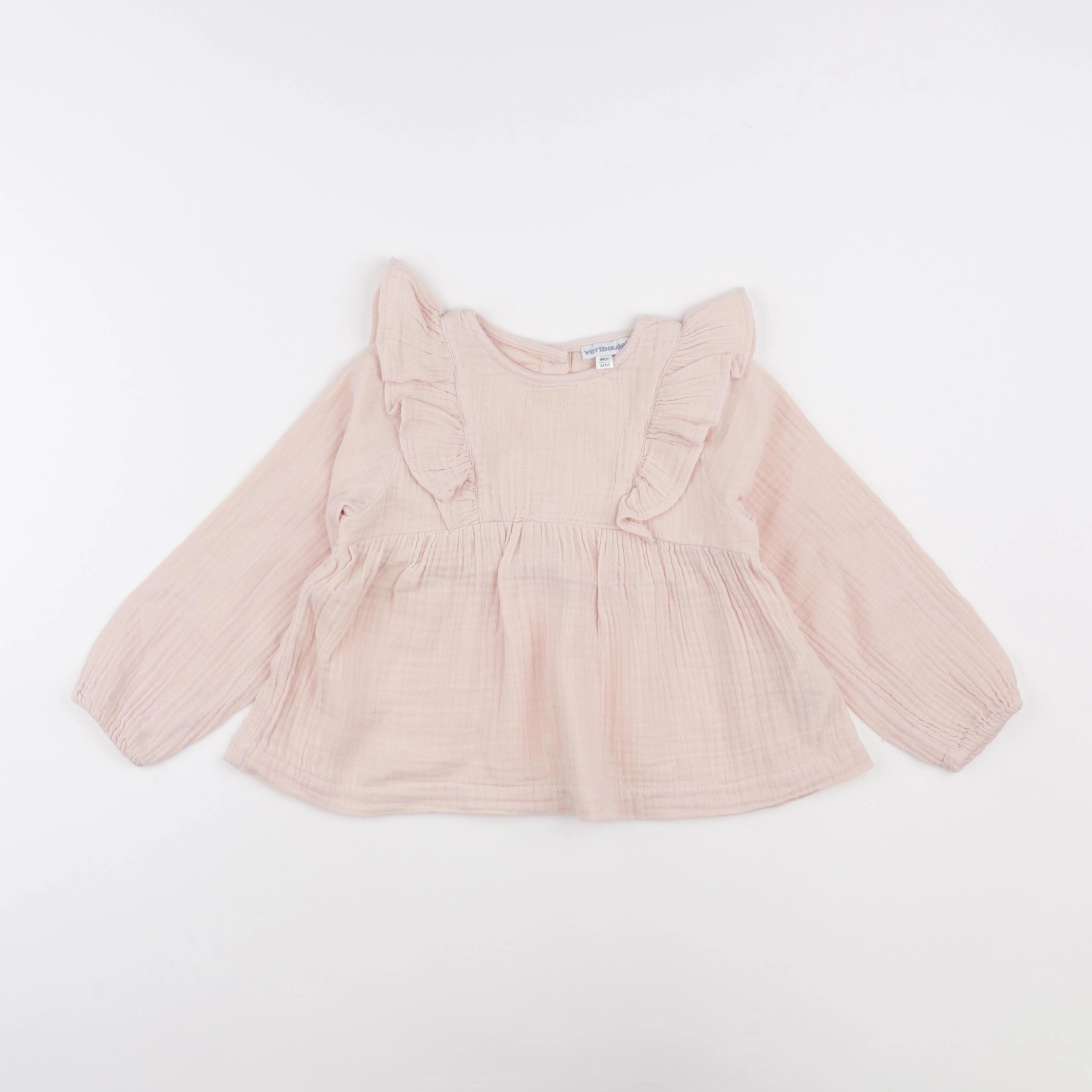 Vertbaudet - blouse rose - 3 ans