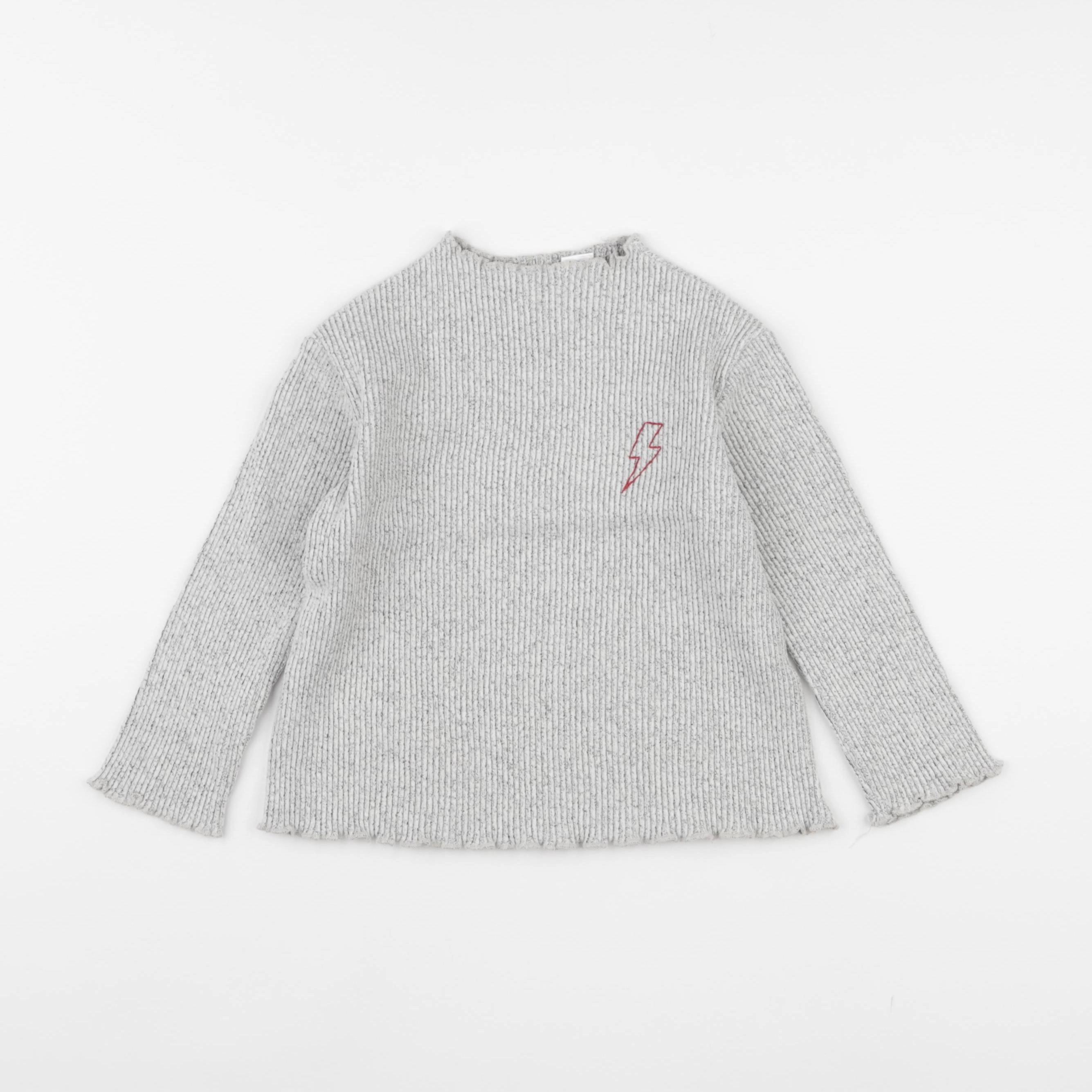 Zara - pull gris - 2/3 ans