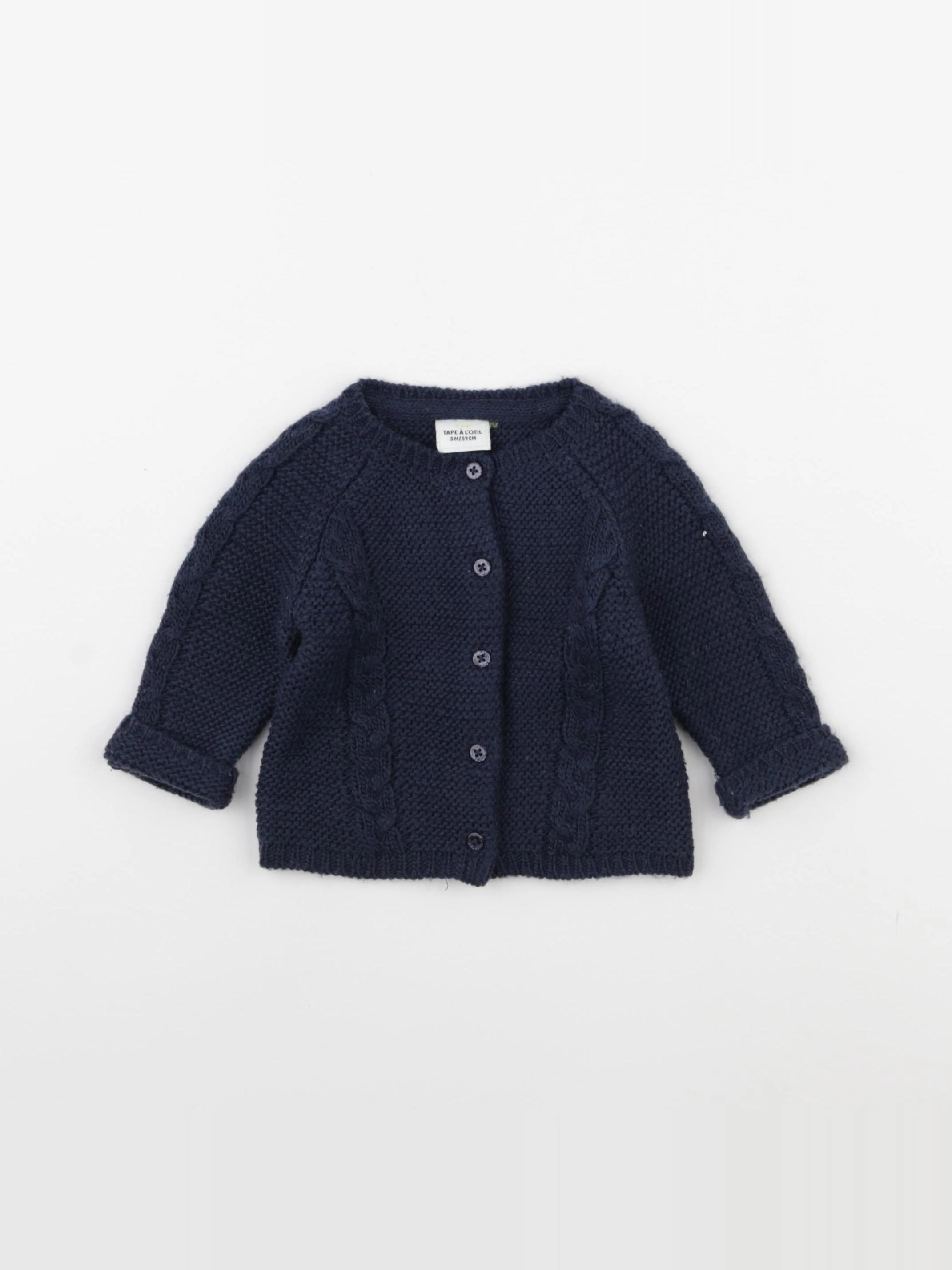 Tape à l'oeil - gilet bleu - 3 ans