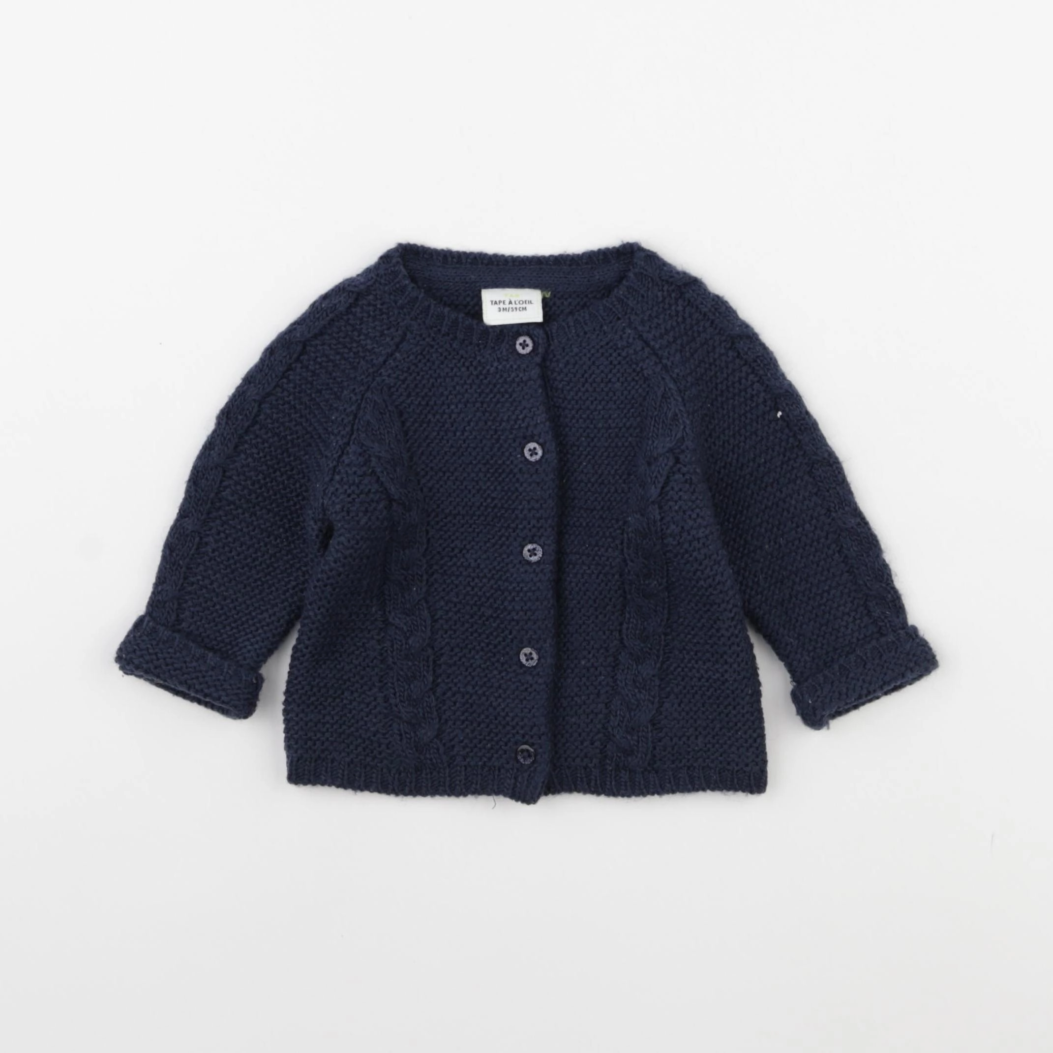Tape à l'oeil - gilet bleu - 3 ans