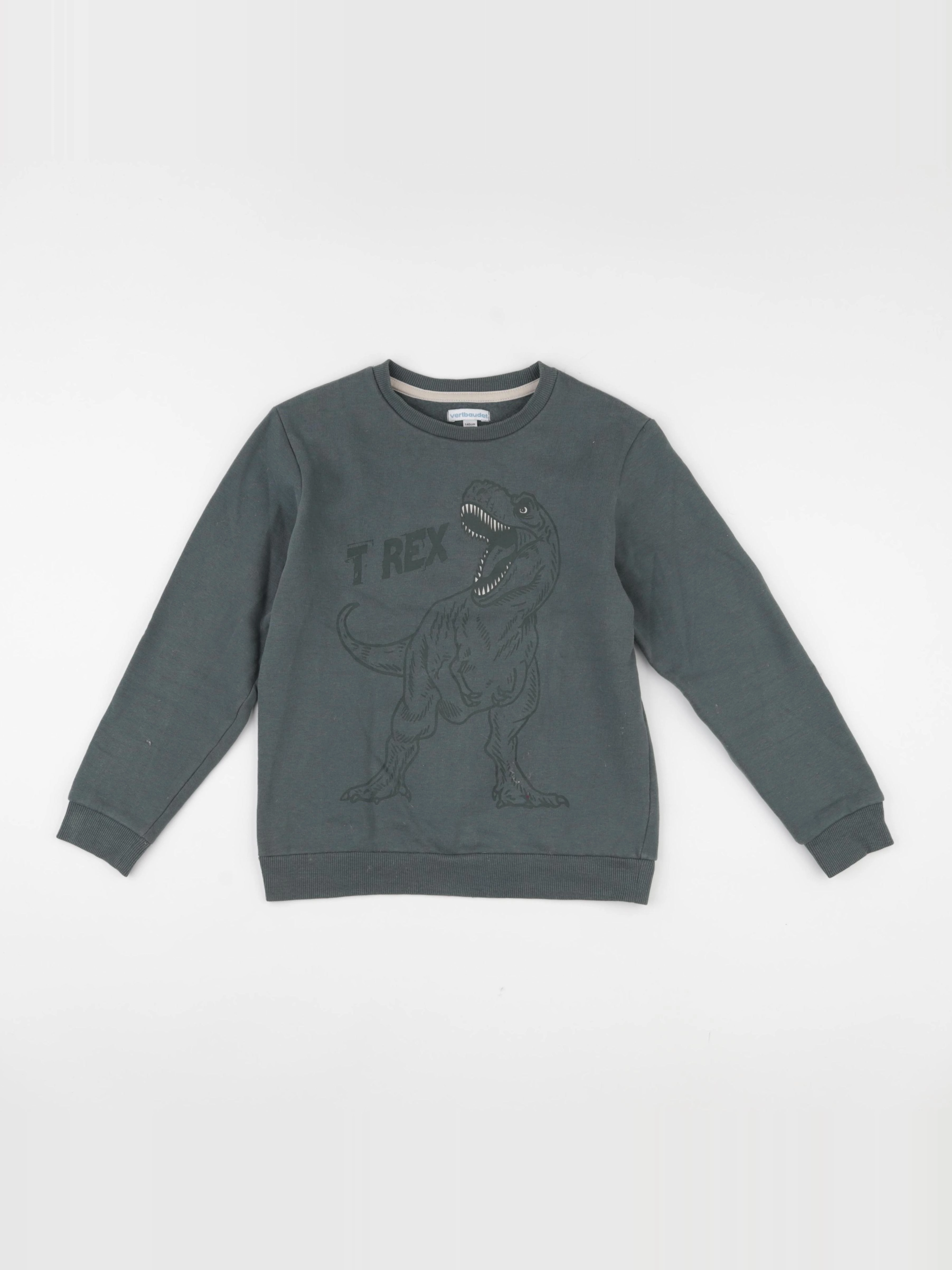 Vertbaudet - sweat vert - 10 ans