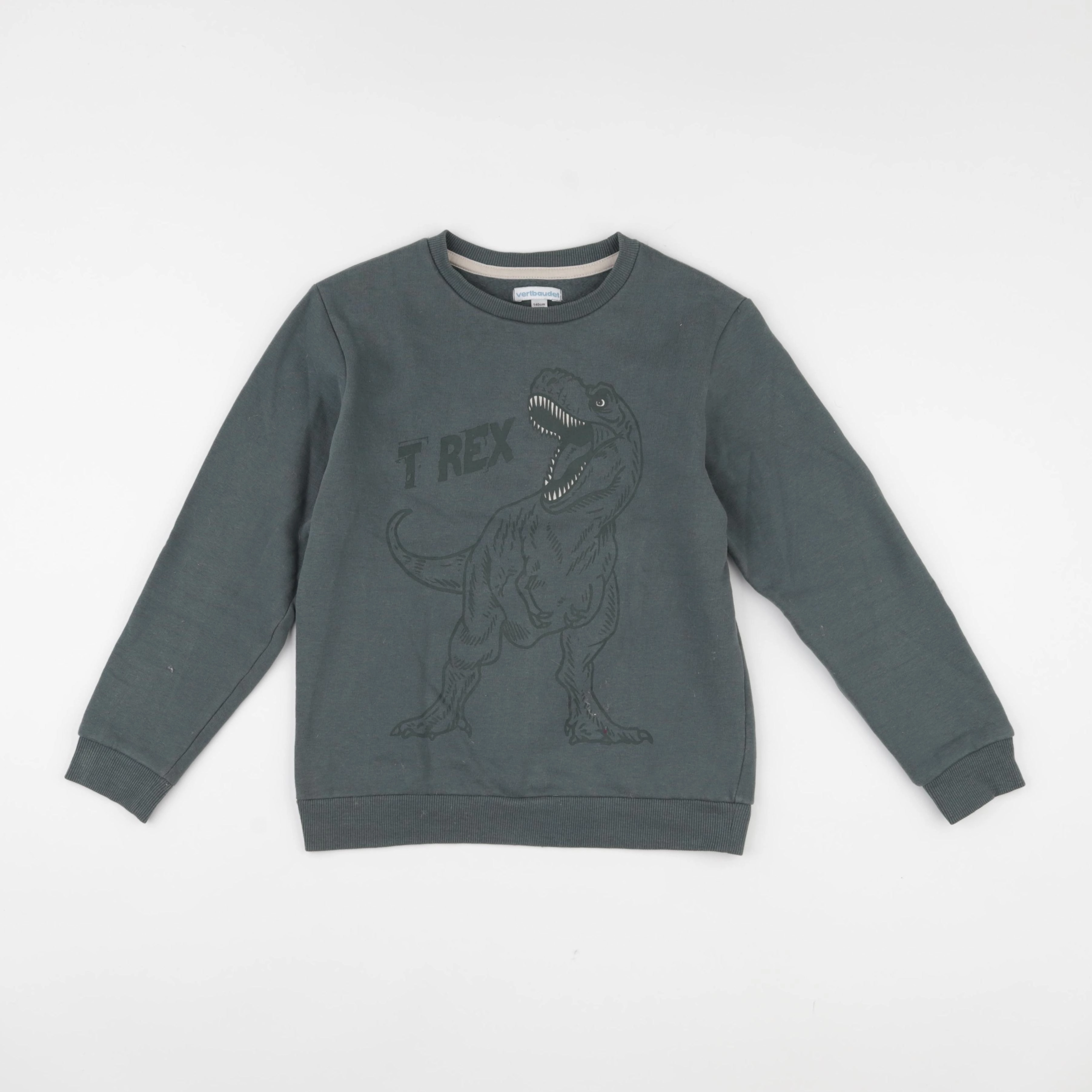 Vertbaudet - sweat vert - 10 ans