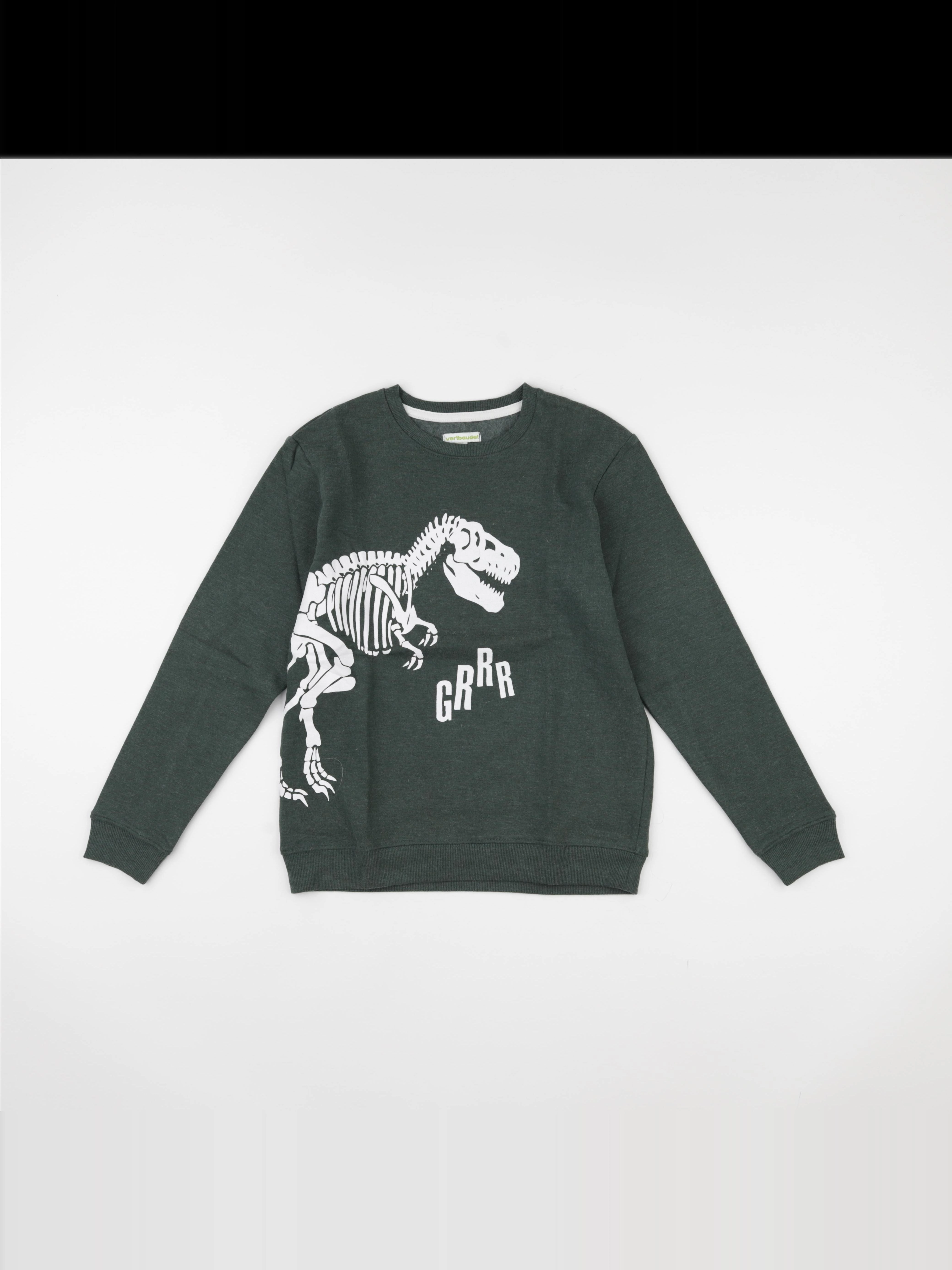Vertbaudet - sweat vert - 12 ans