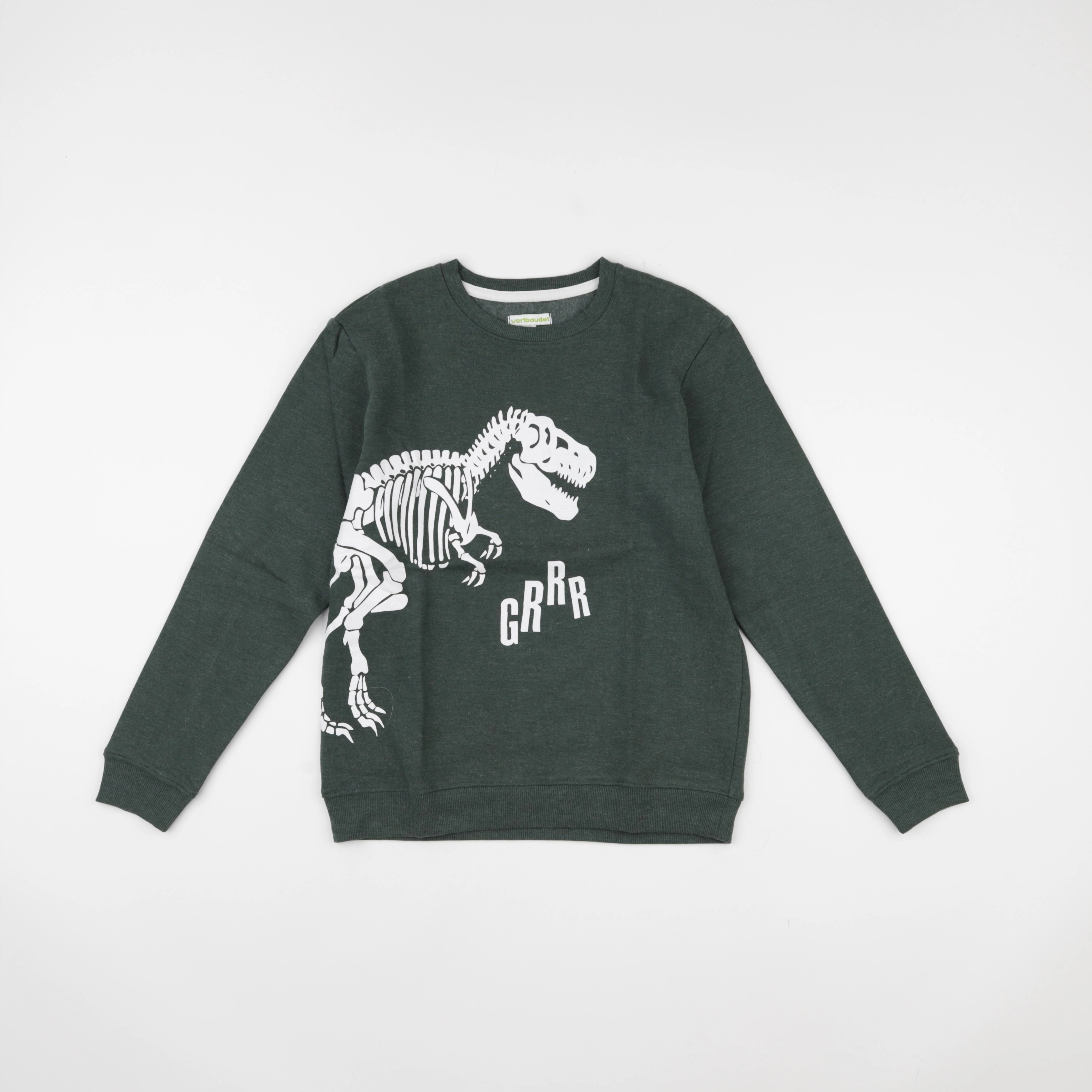 Vertbaudet - sweat vert - 12 ans
