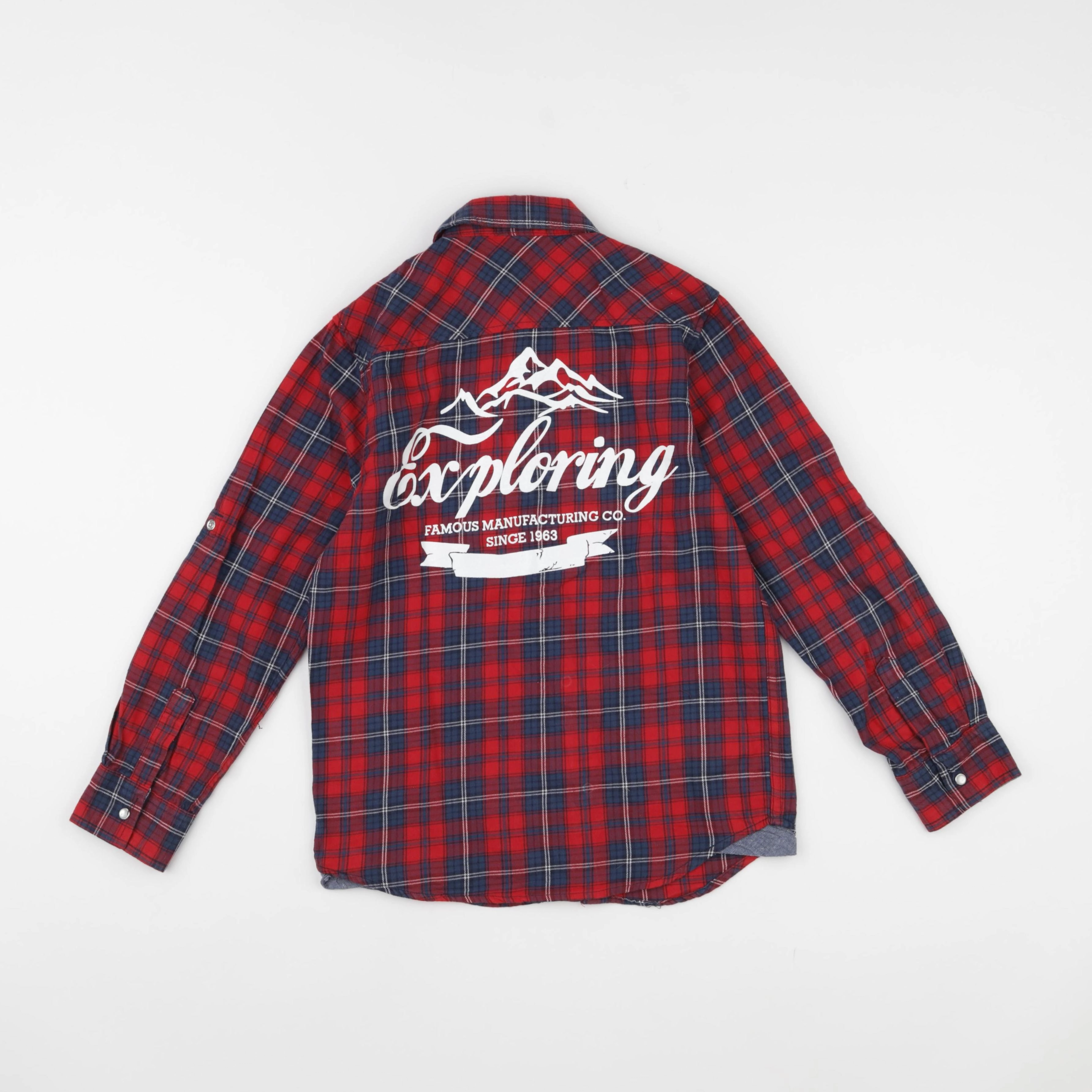 Vertbaudet - chemise rouge - 10 ans