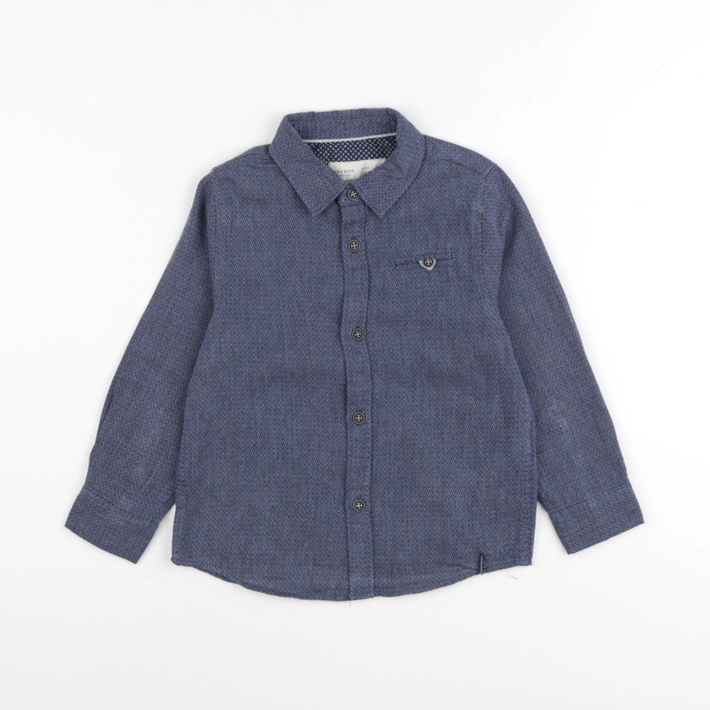 Zara - chemise bleu - 4 ans