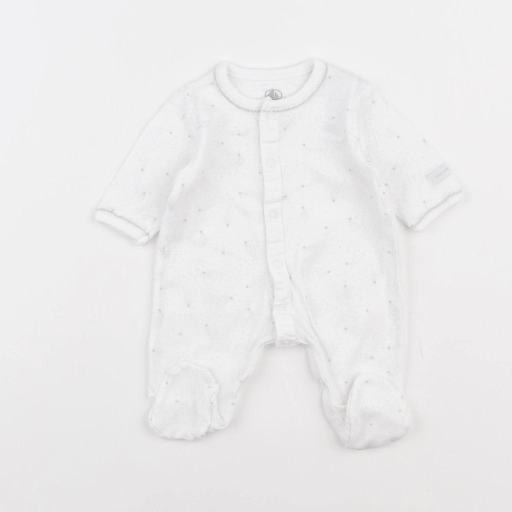 Petit Bateau - pyjama coton blanc - Prématuré