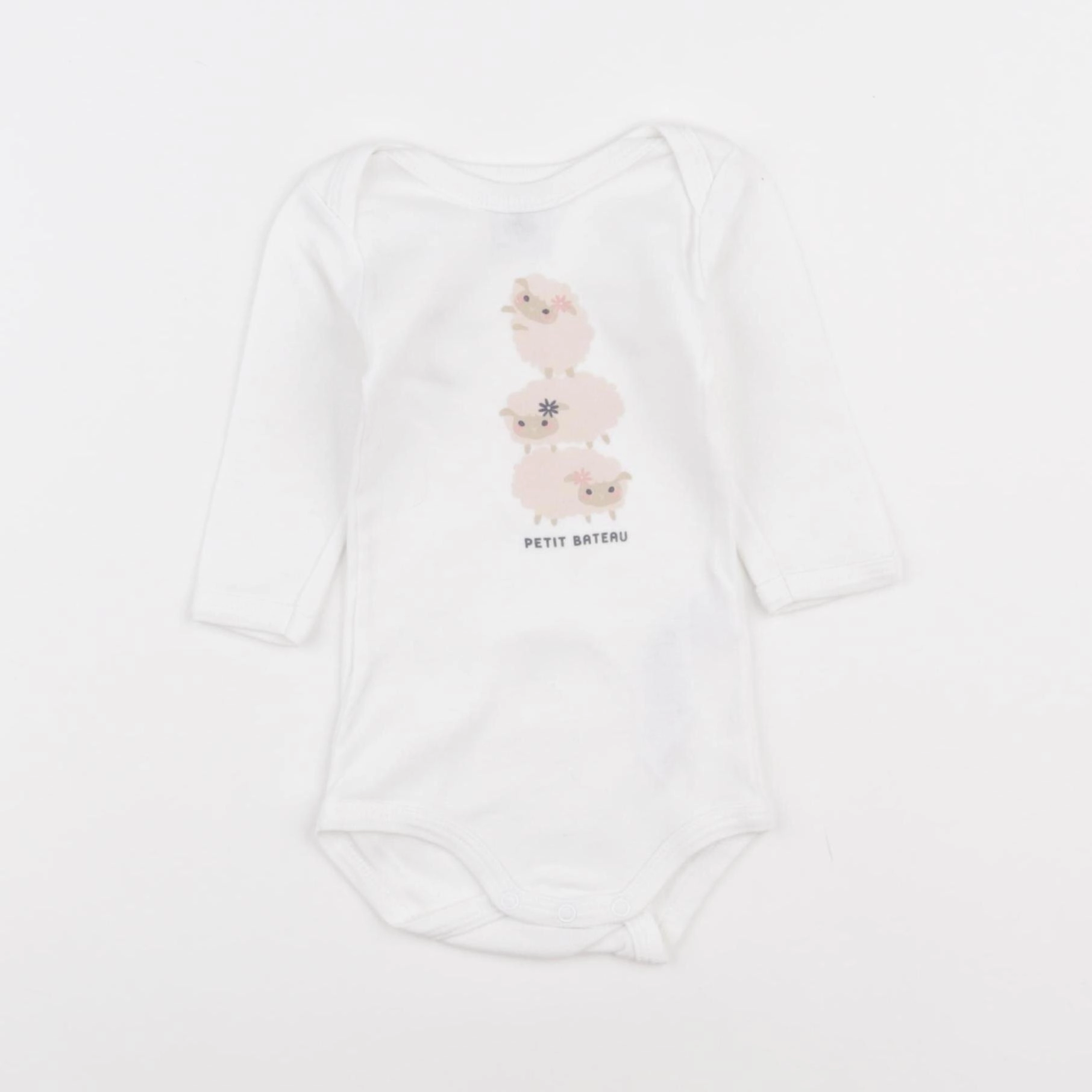 Petit Bateau - body rose - 3 mois