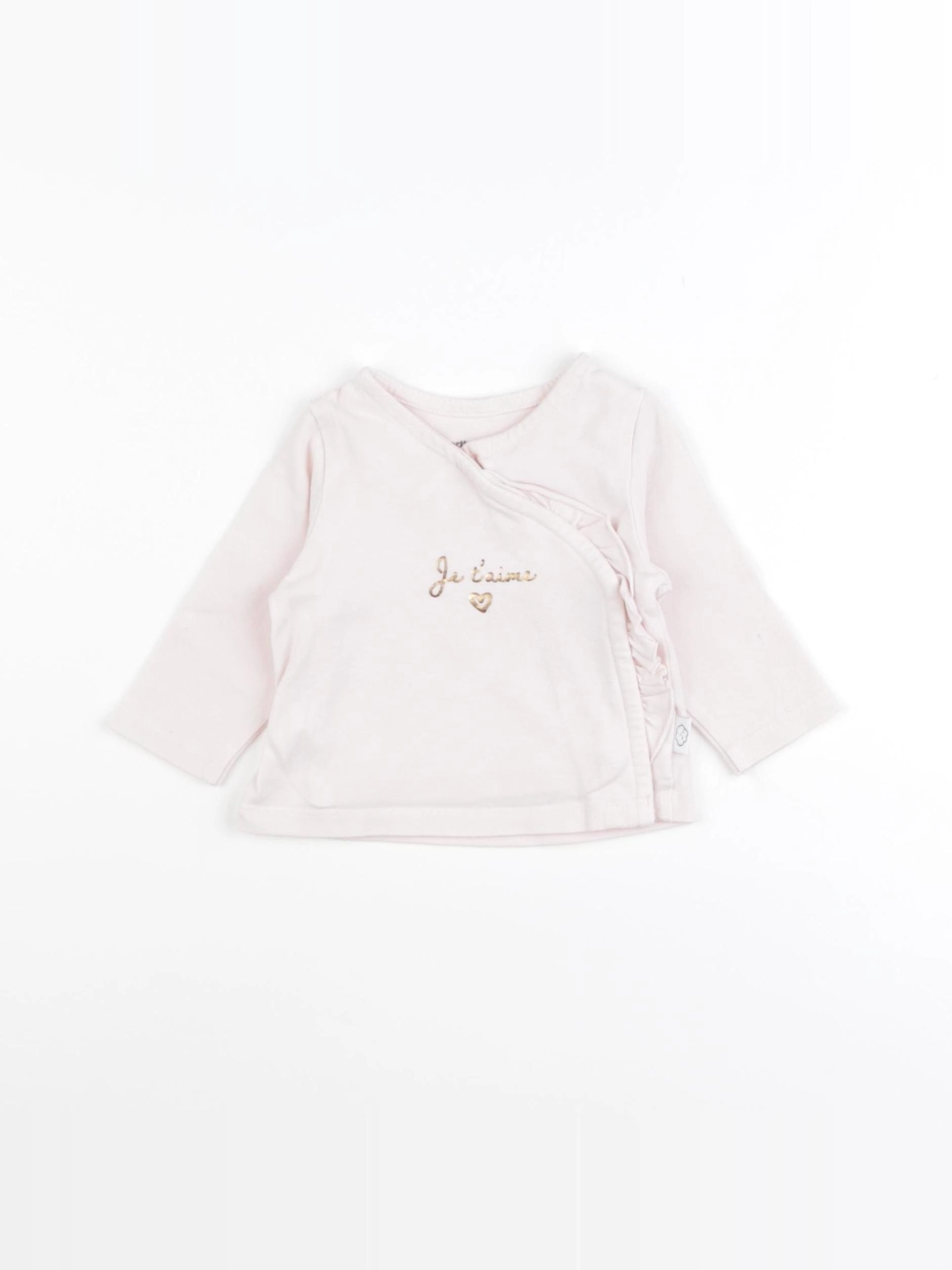 Vertbaudet - tee-shirt rose - 6 mois
