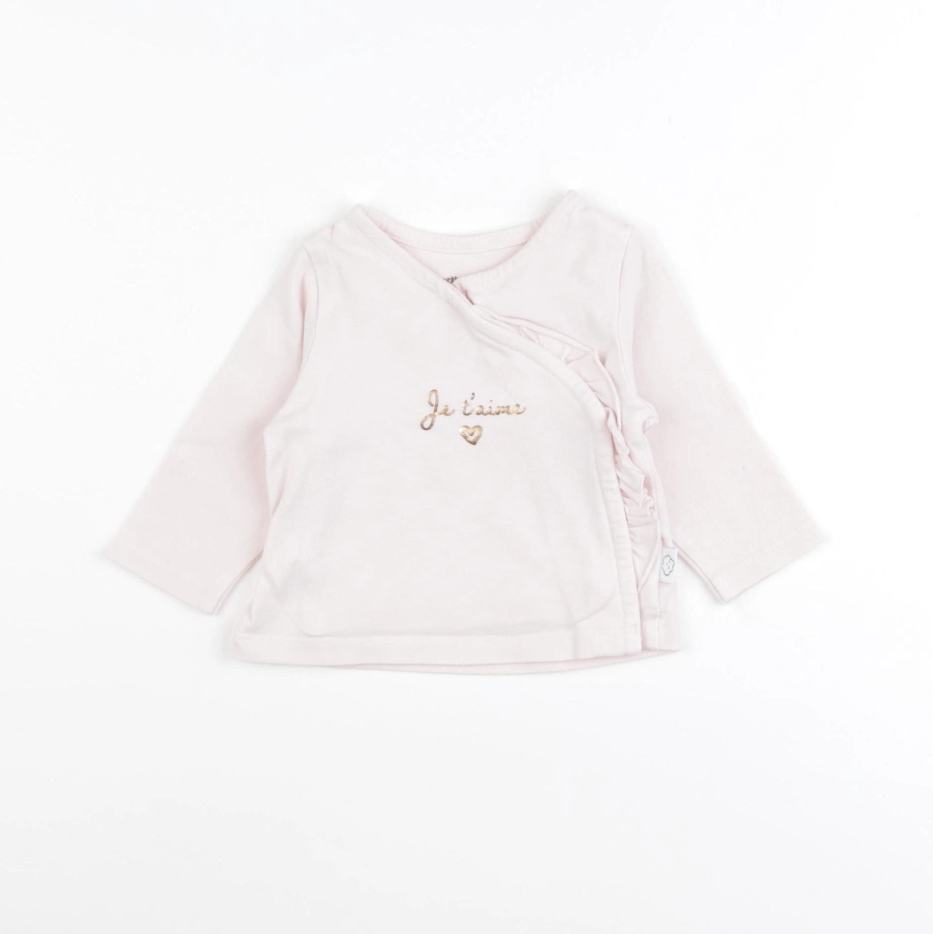 Vertbaudet - tee-shirt rose - 6 mois