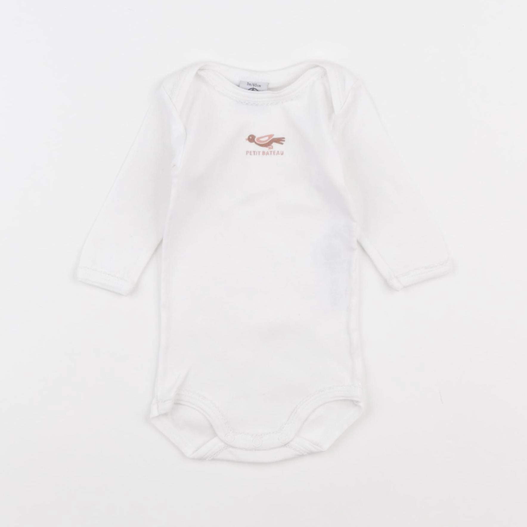 Petit Bateau - body blanc - 3 mois