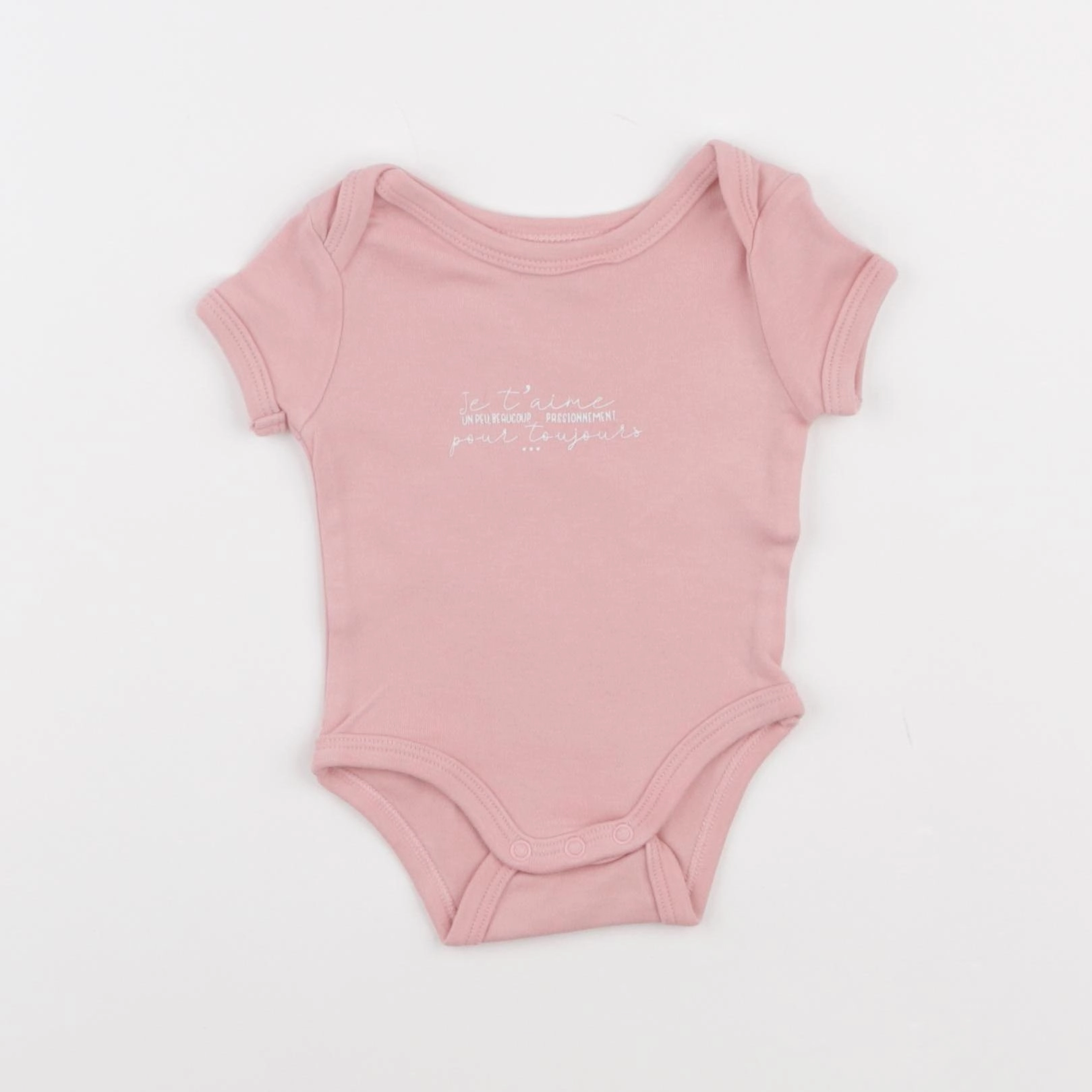 Vertbaudet - body rose - 1 mois