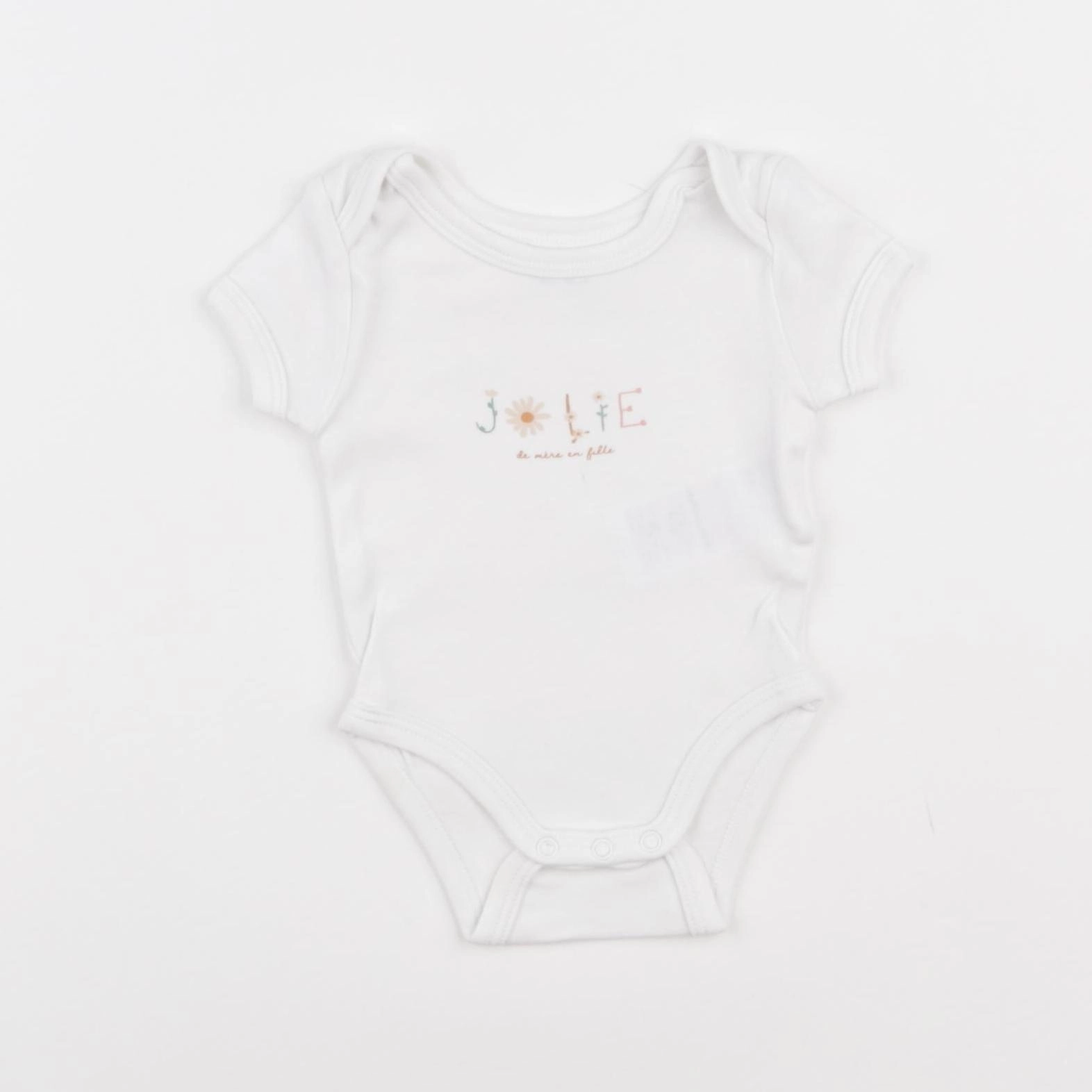Vertbaudet - body blanc - 1 mois