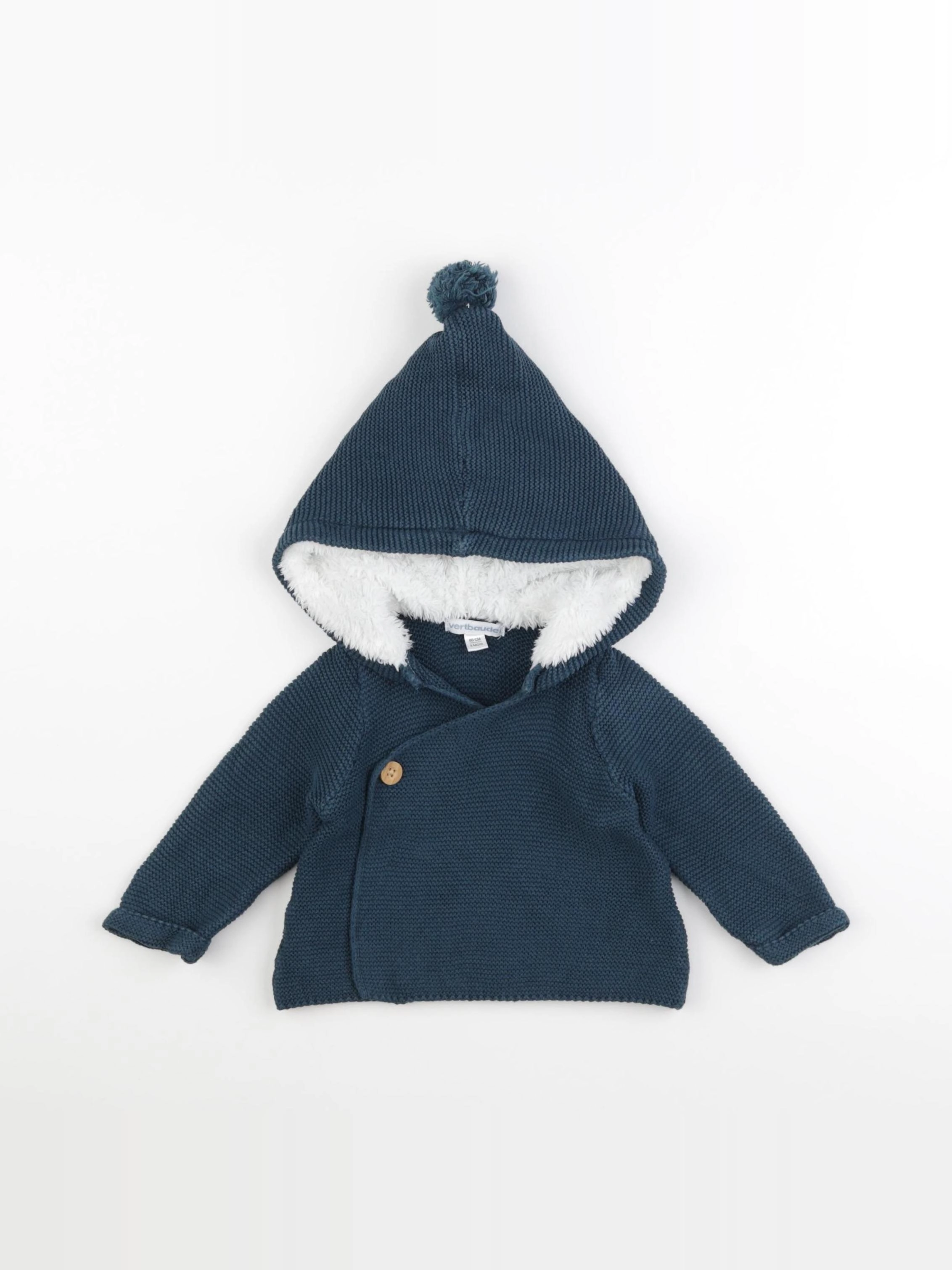 Vertbaudet - veste vert - 3 mois