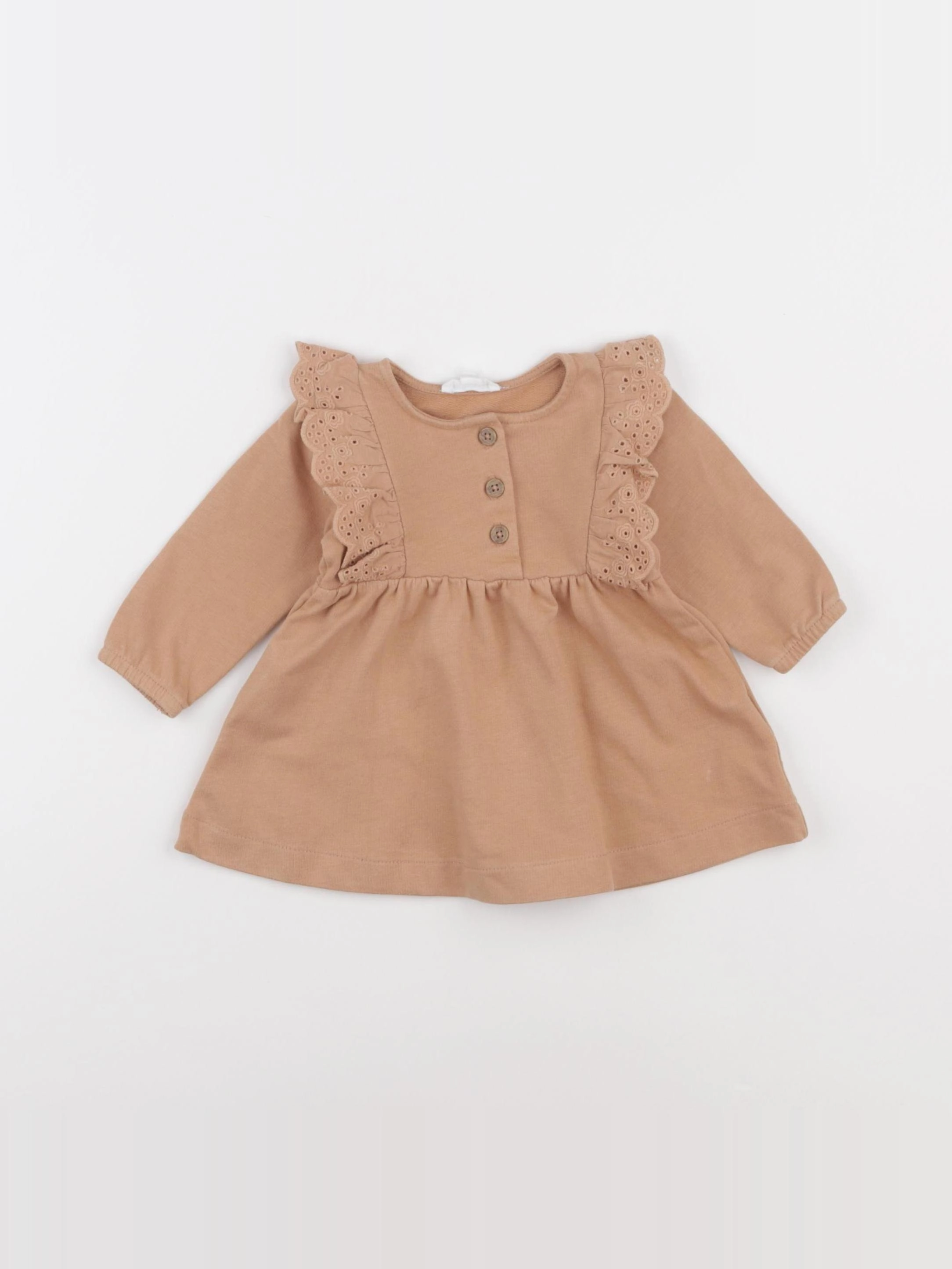 Vertbaudet - robe marron - 3 mois