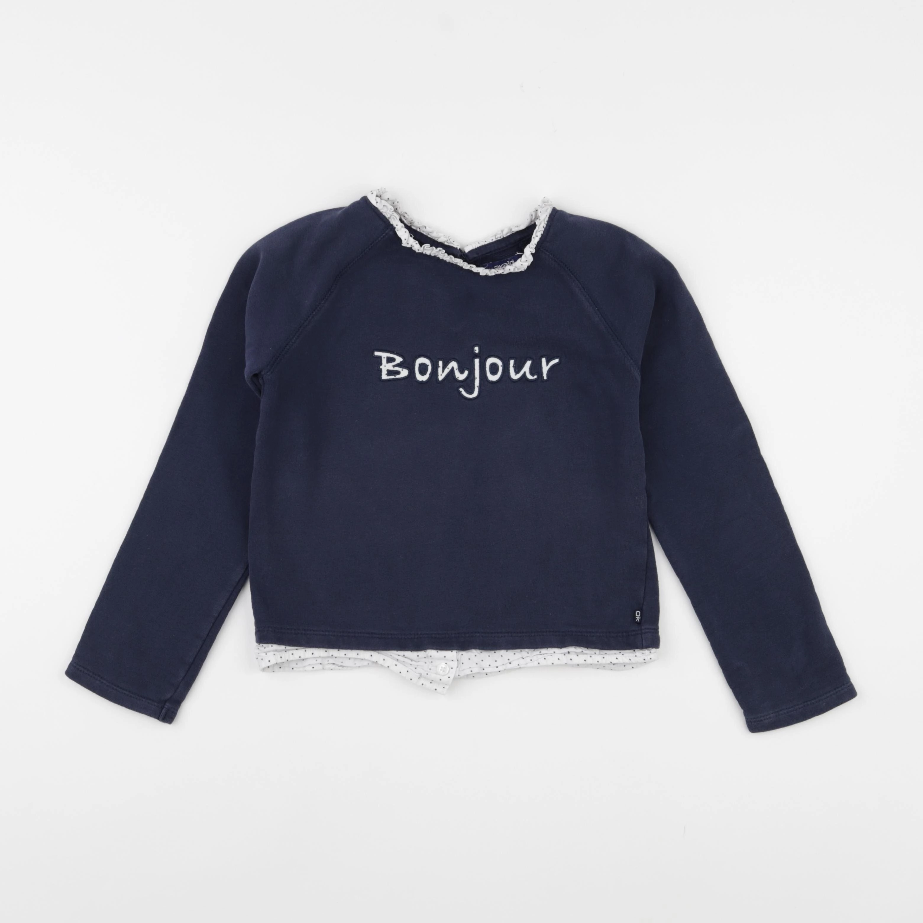 Okaidi - sweat bleu - 8 ans
