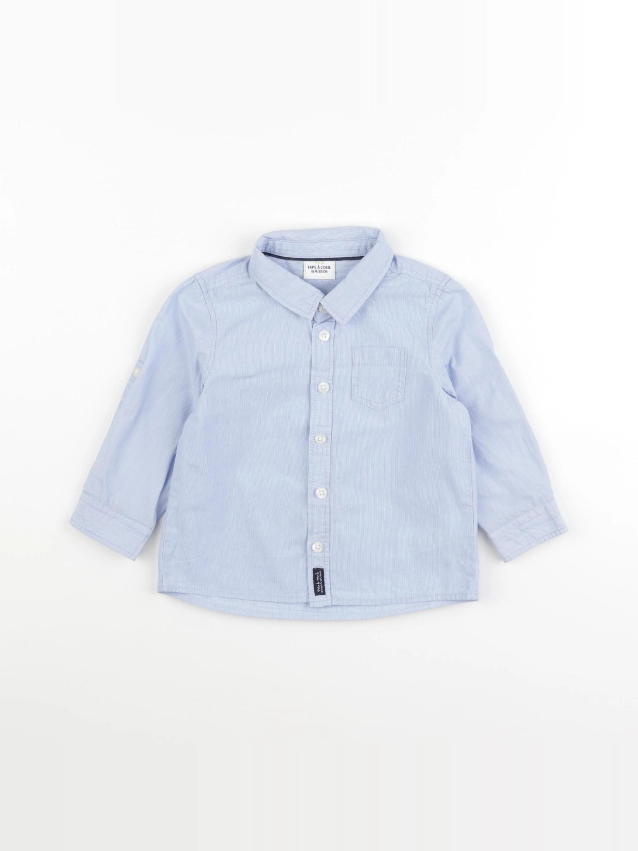 Tape à l'oeil - chemise bleu - 18 mois