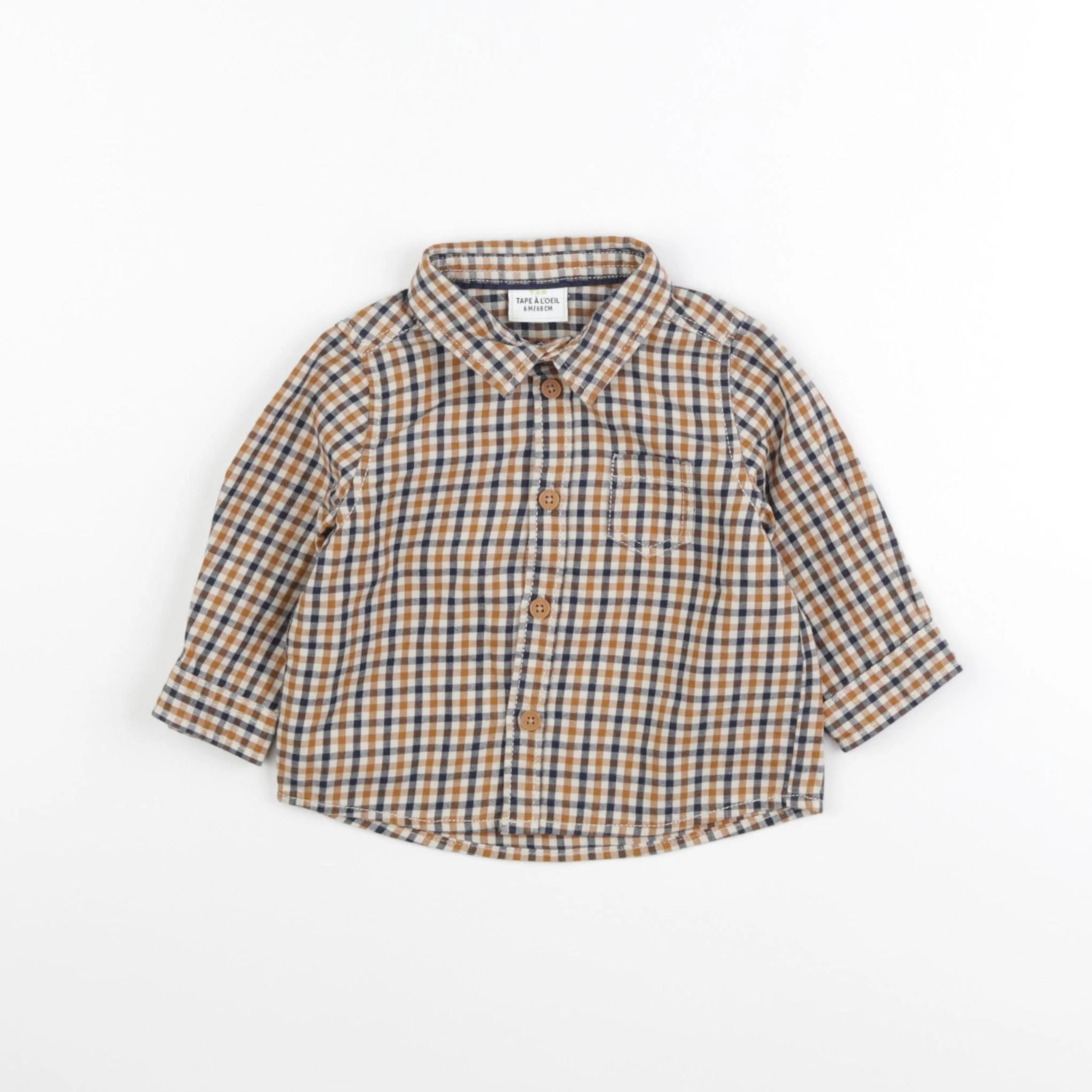 Tape à l'oeil - chemise marron - 6 mois
