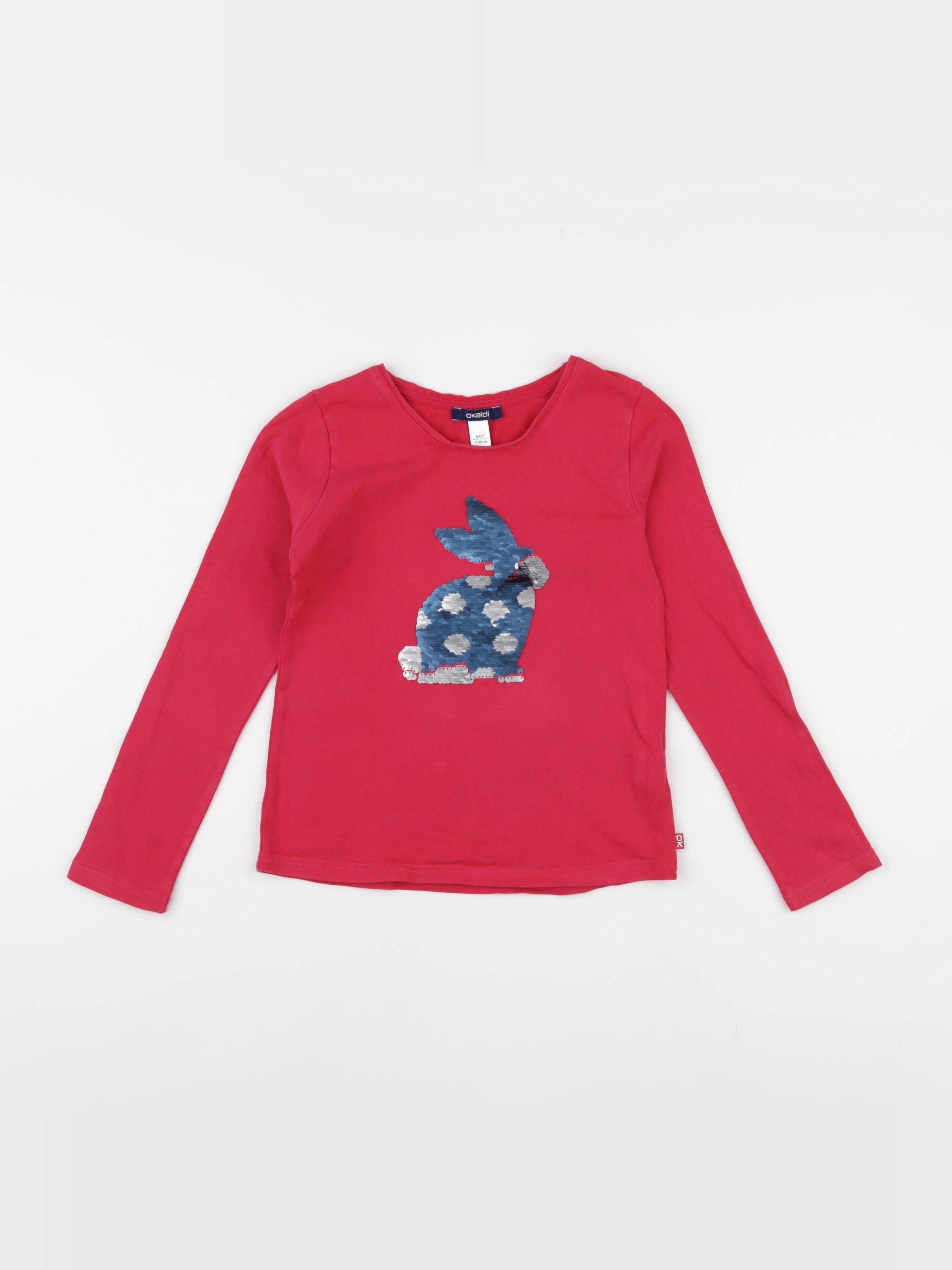 Okaidi - tee-shirt rose - 6 ans