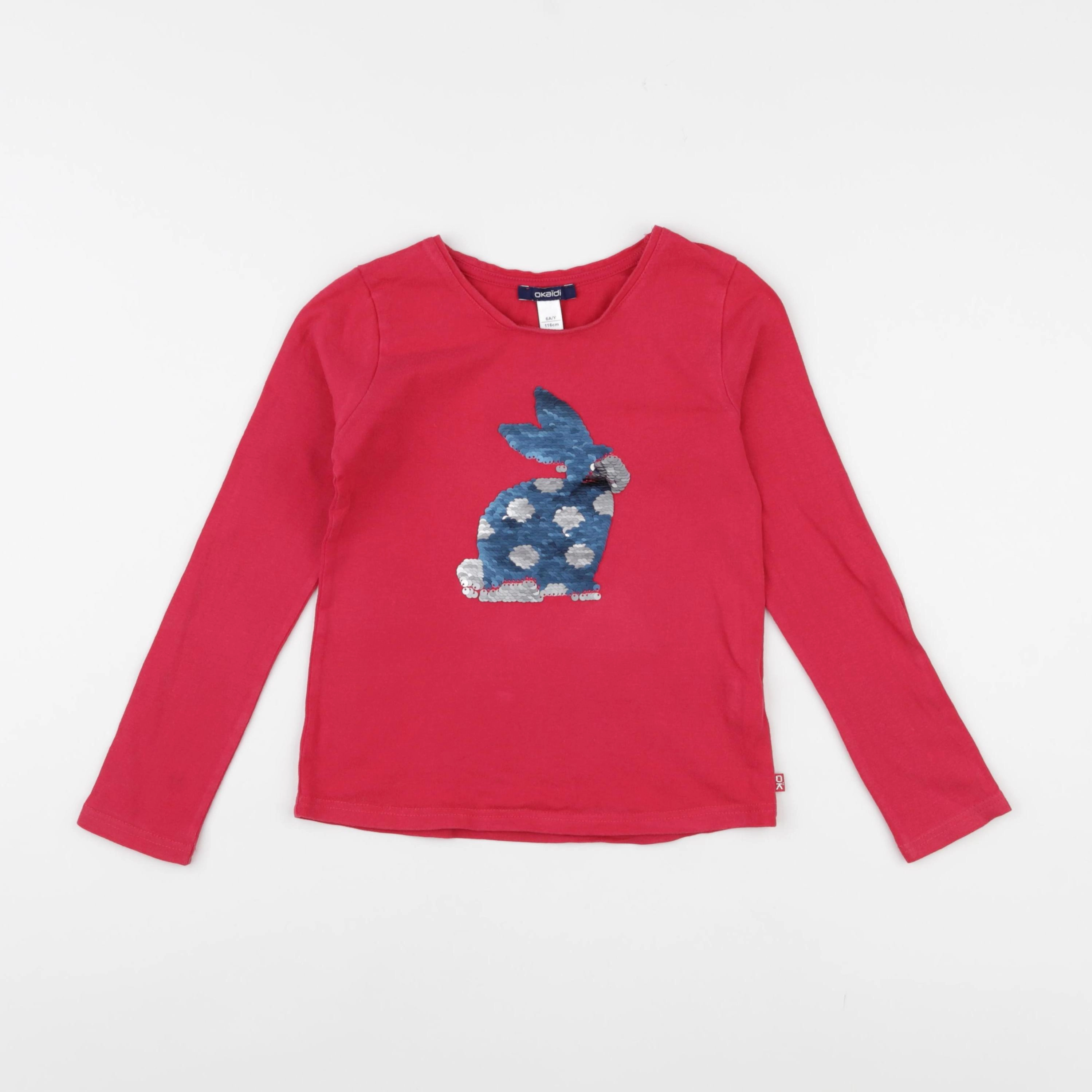 Okaidi - tee-shirt rose - 6 ans