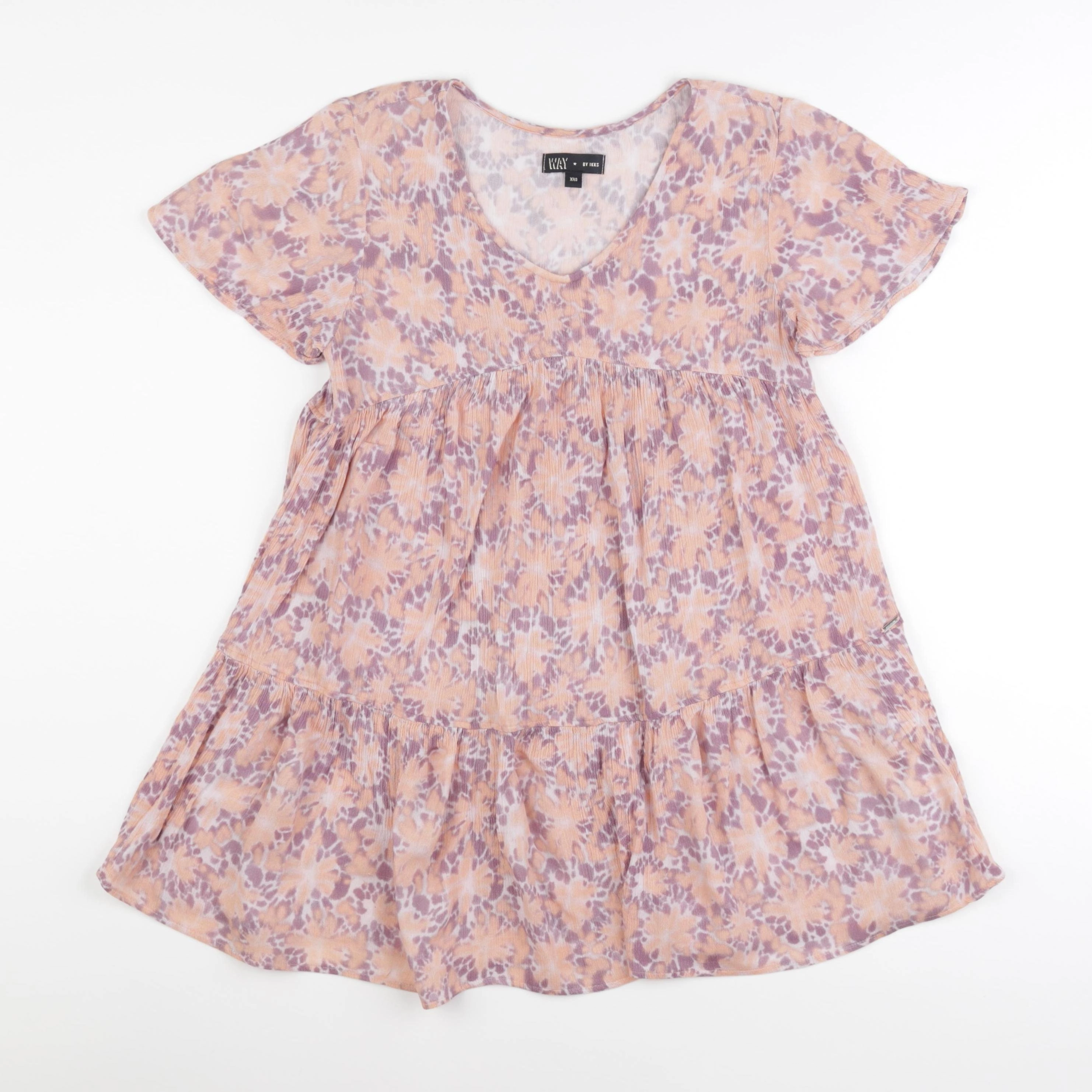 IKKS - robe orange - 10 ans