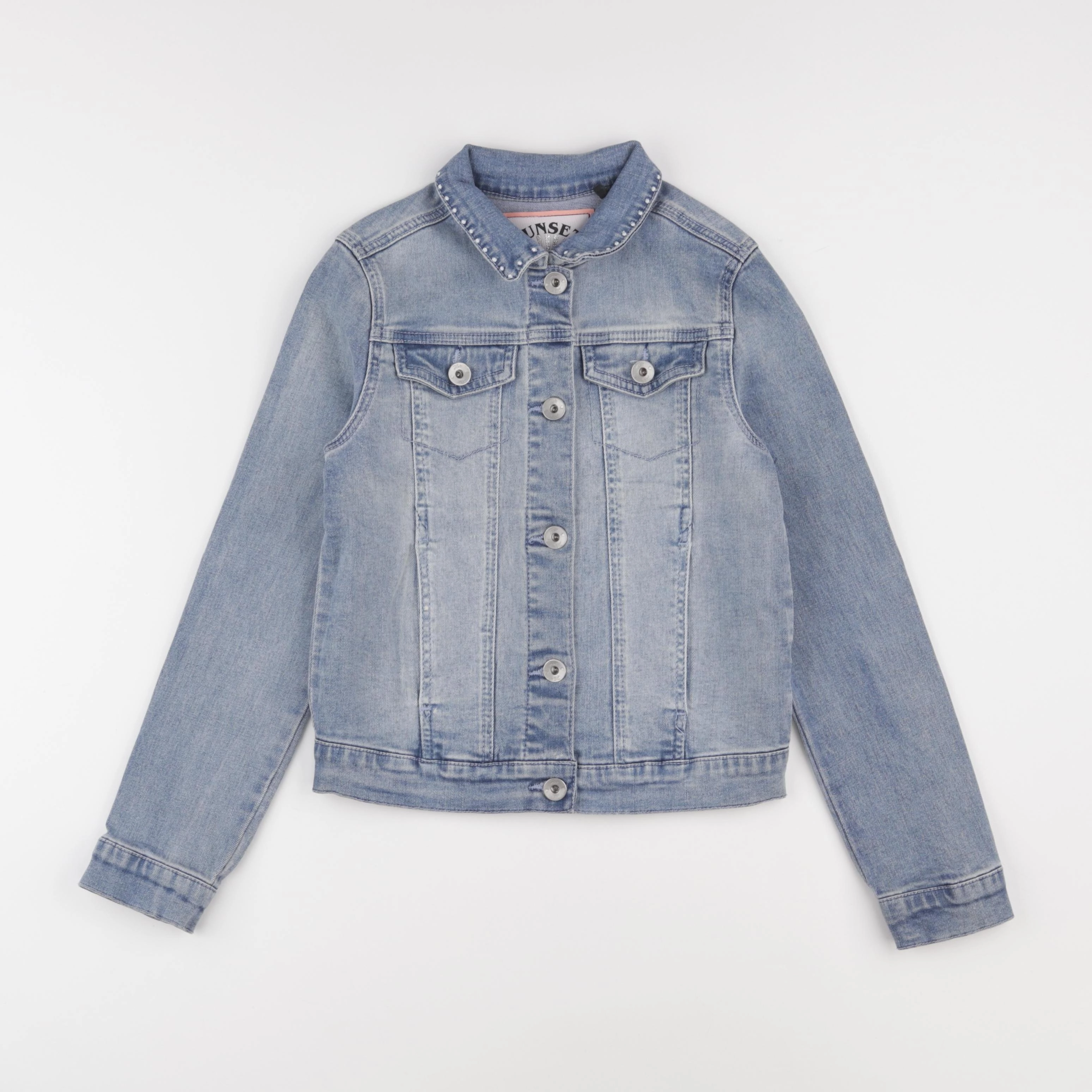 IKKS - veste imprimé au dos bleu - 10 ans