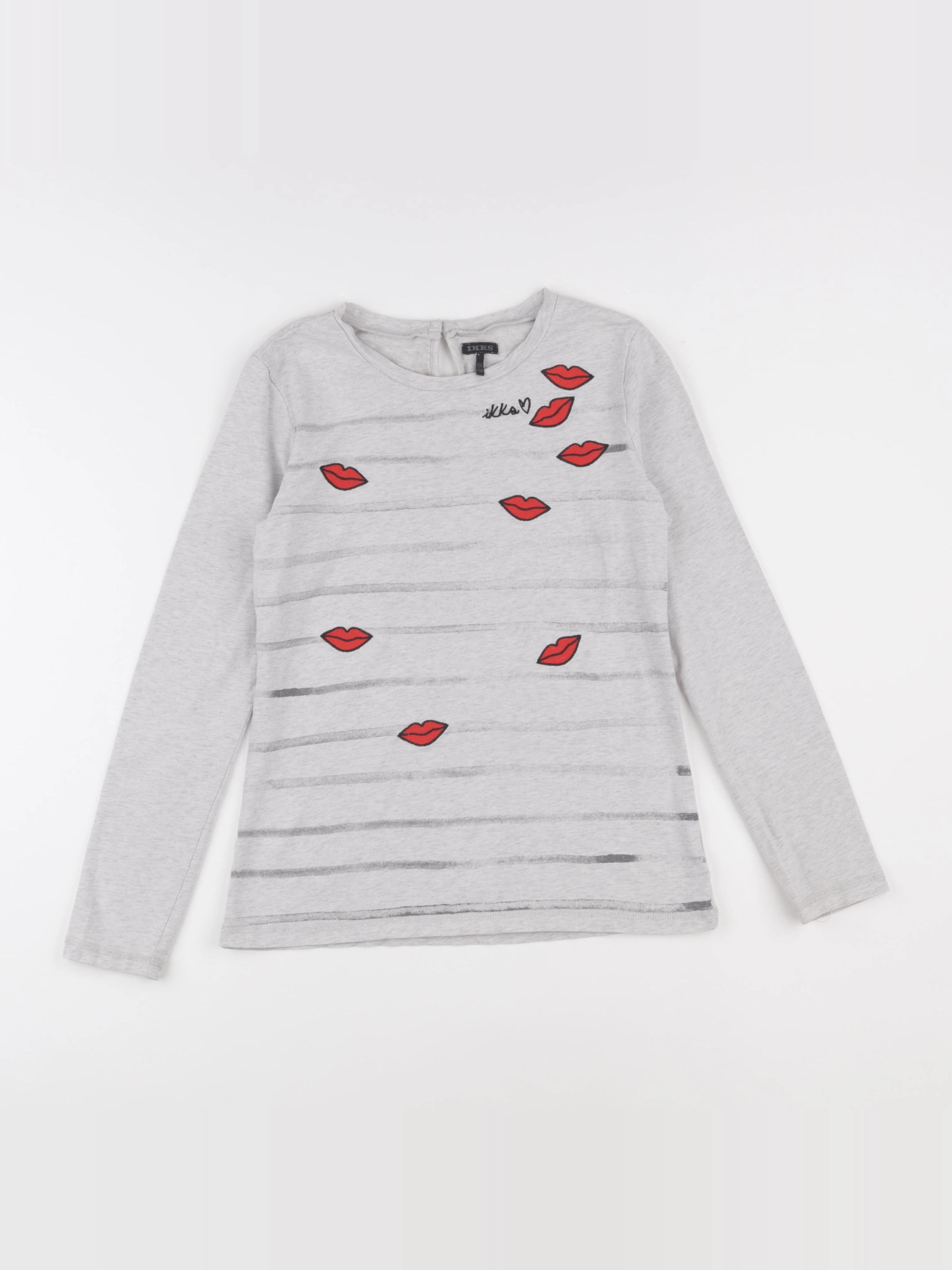IKKS - tee-shirt gris - 12 ans