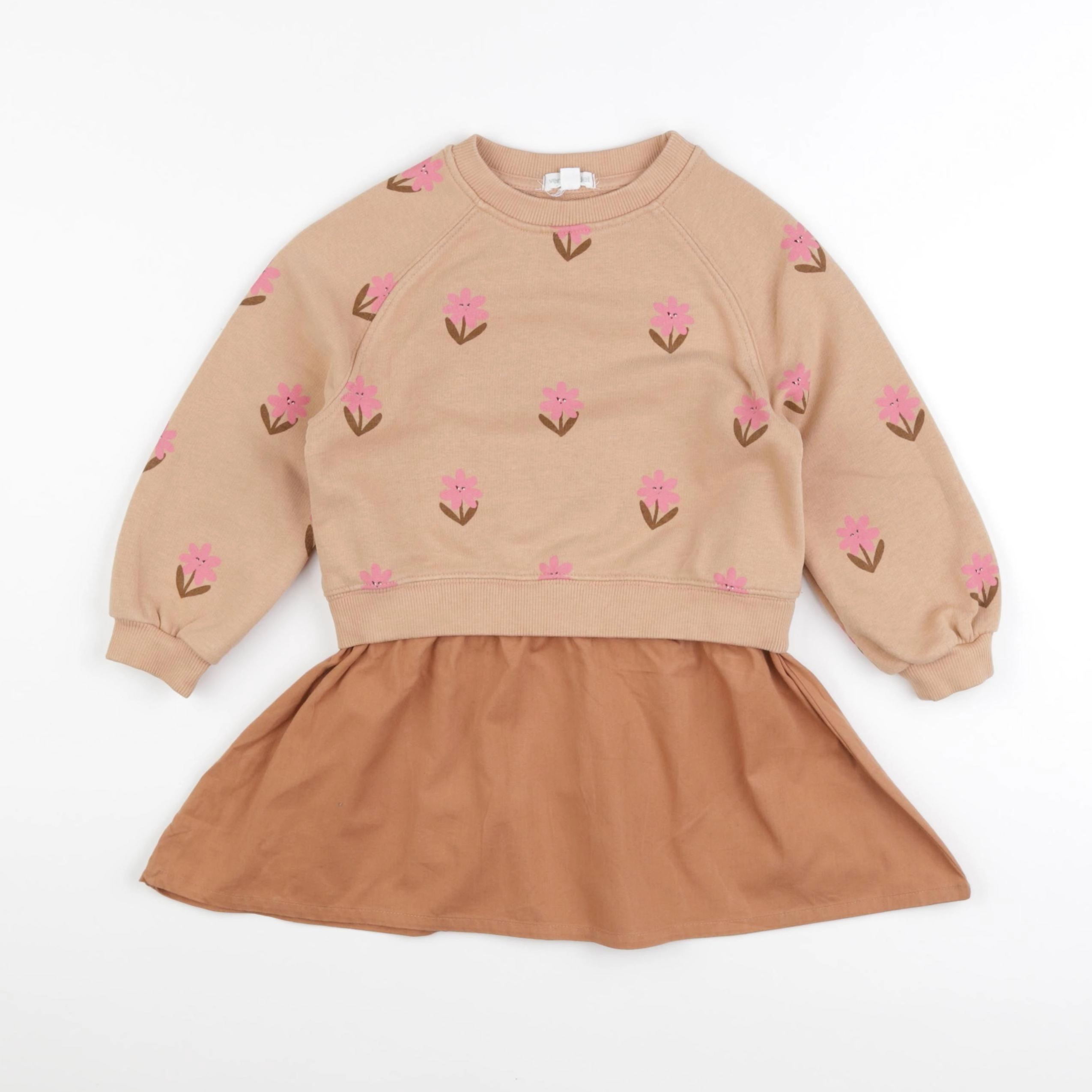 Vertbaudet - robe marron - 3 ans
